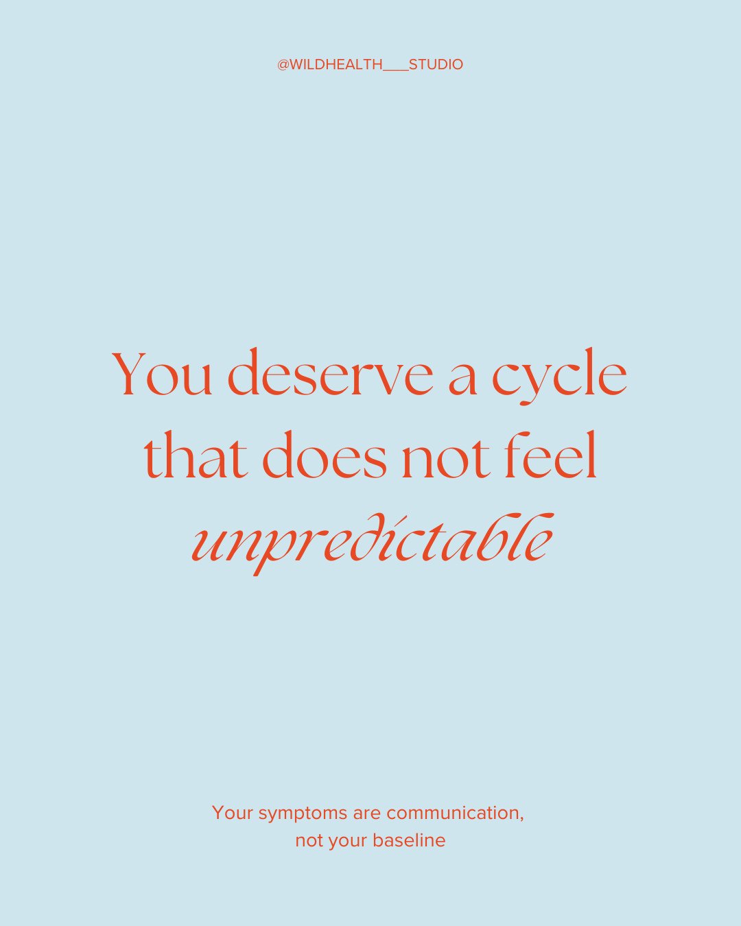You deserve a cycle that does not feel like it is controlling your life.⁠
⁠
Many women live at the mercy of their symptoms because they have never been offered proper support or an understanding of what is causing them. When your nervous system is ov