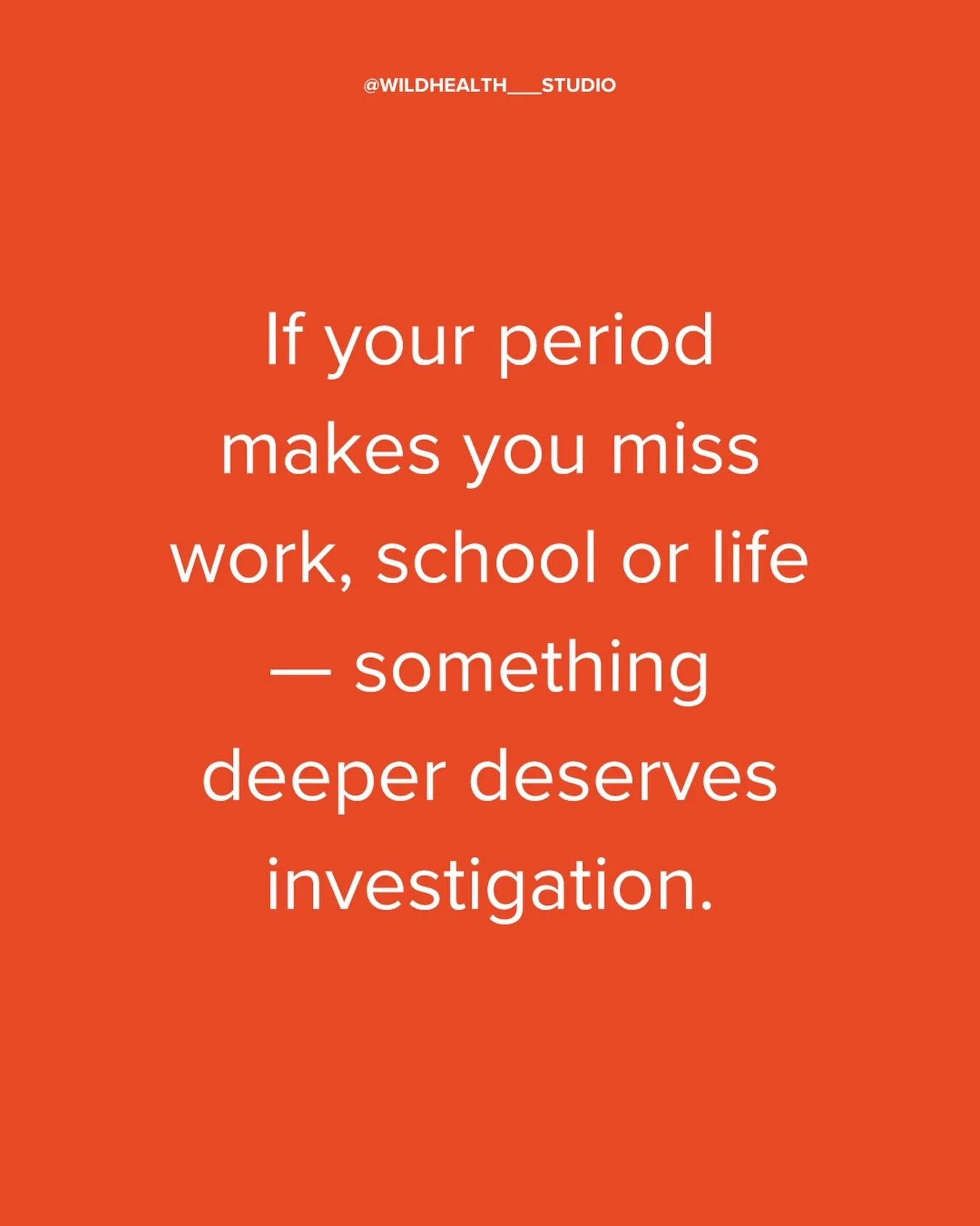 - Heavy periods that make you stress about leaving the house 

- painful periods that make you miss out on your day 

- mood fluctuations that turn you into a different person 

- bloating and tummy issues that cause you to avoid usual activities 

-