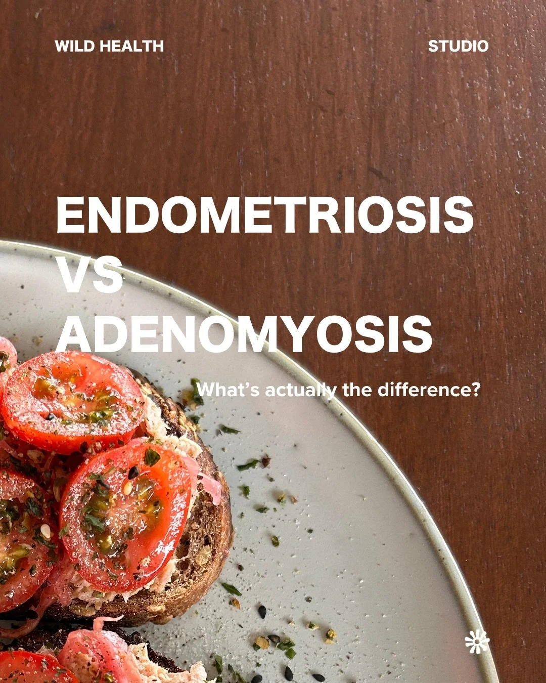 Endo vs Adeno &mdash; they&rsquo;re often confused, but they&rsquo;re not the same.

Endometriosis = tissue similar to the uterine lining growing outside the uterus
Adenomyosis = that tissue growing into the muscle of the uterus

Different location &