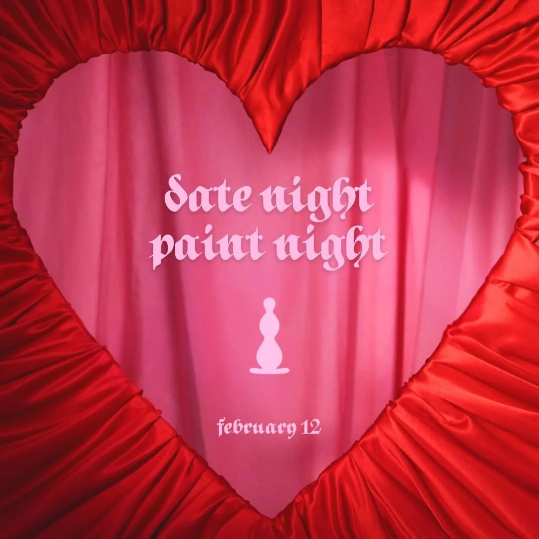 Feb 12 - celebrate Valentine&rsquo;s Day by painting a ceramic dil with someone you luvvvv! 💒🧸🎀💌💘

6-9 pm
SEXPLETIVE&rsquo;s south side garage studio 

One ticket covers one couple and also includes:
- a glass of red or pink wine for each person