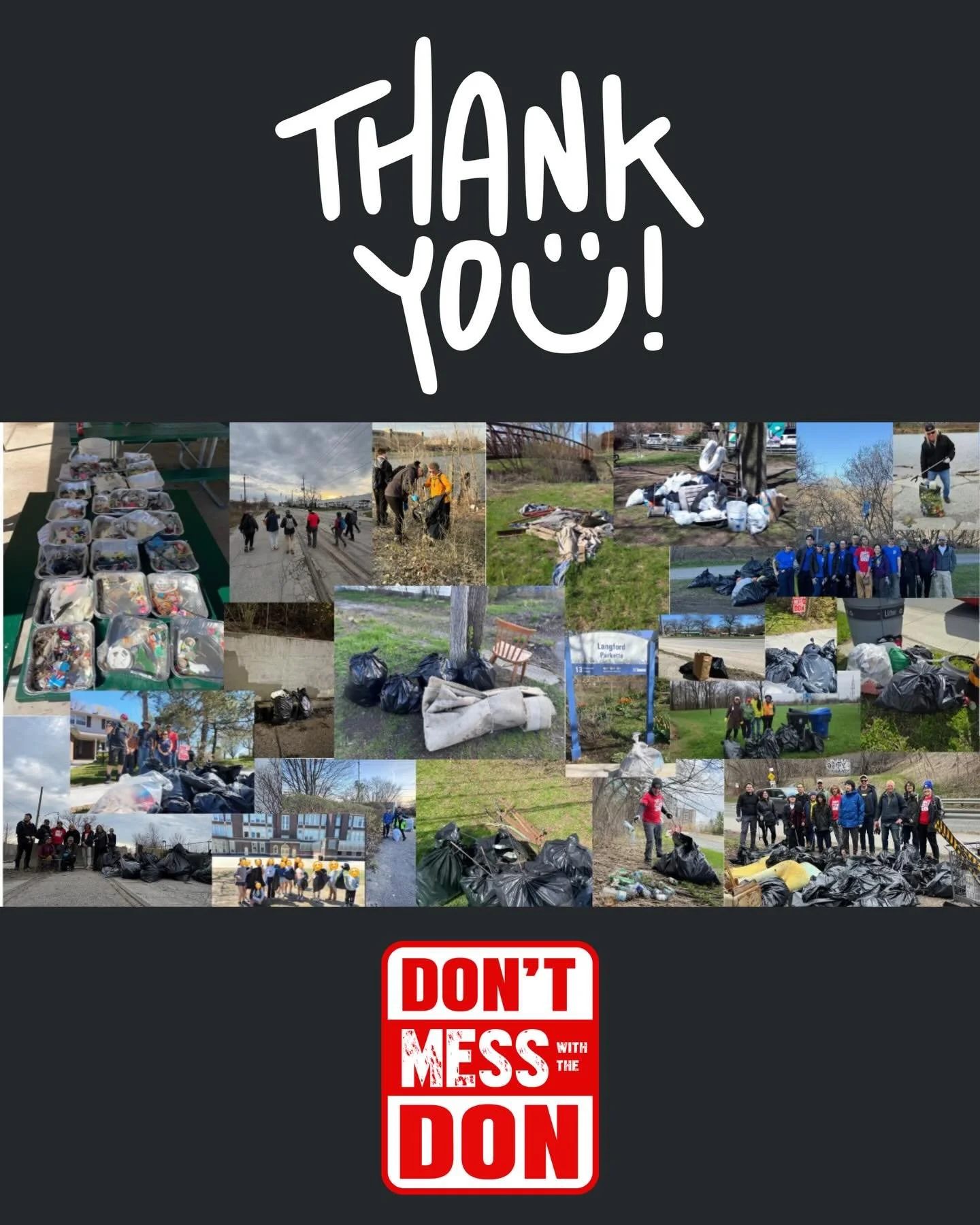 1377 bags of trash - over 24,000 pounds of trash collected in 120 TRASH GRABS

We are so thrilled and thankful to the DMWTD community. The first year of our fundraising trash grabs is nearly complete - we have a few still trickling in (it's not too l