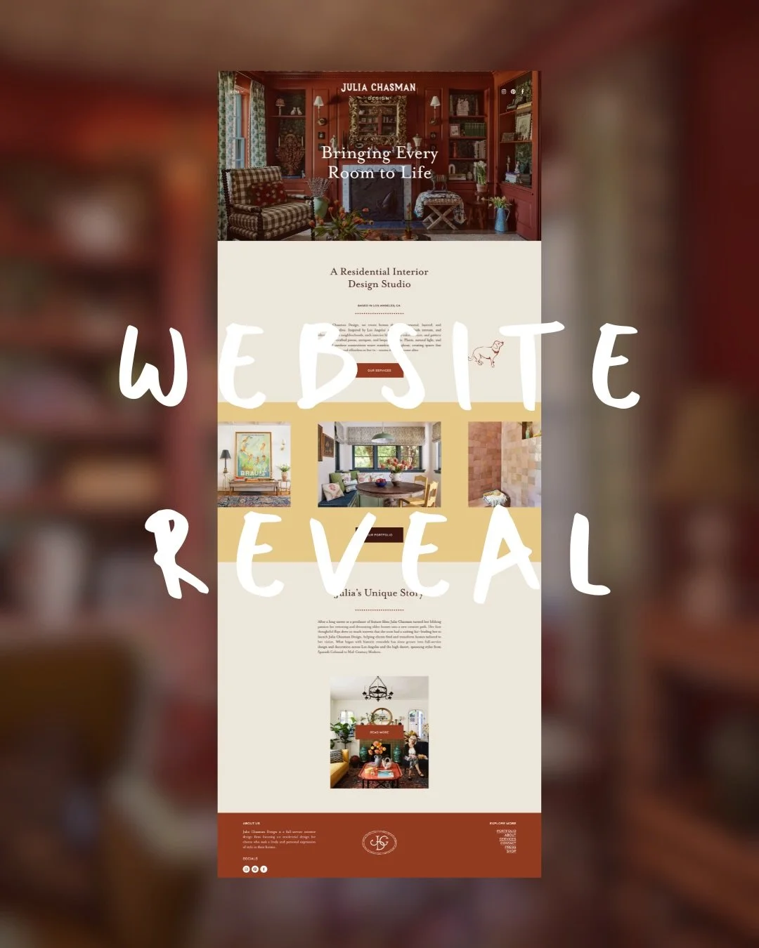 Being confident in your interior design business directly translates to more projects, more client trust, and more joy when you work. So why not give yourself that this year?

Branding Intensive and Squarespace Website Design for the sweet @juliachas