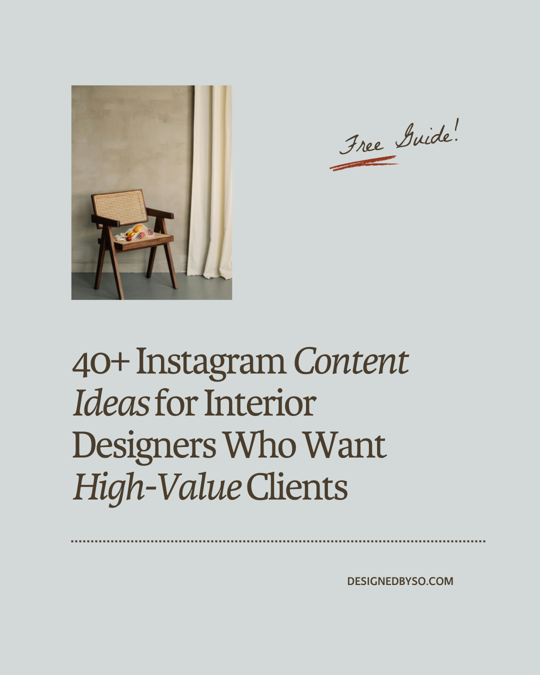 40+ Instagram Content Ideas for Interior Designers - Free Guide