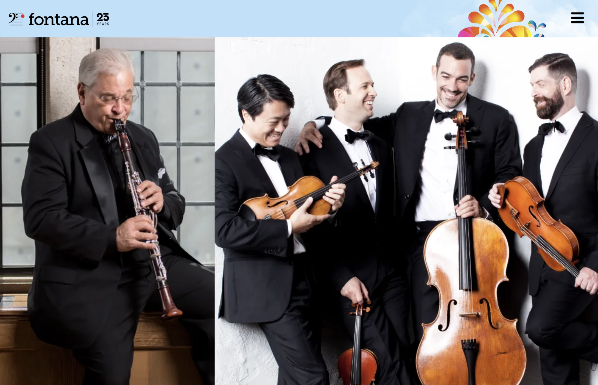 Fontana: David Shifrin, clarinet with the Miró Quartet
