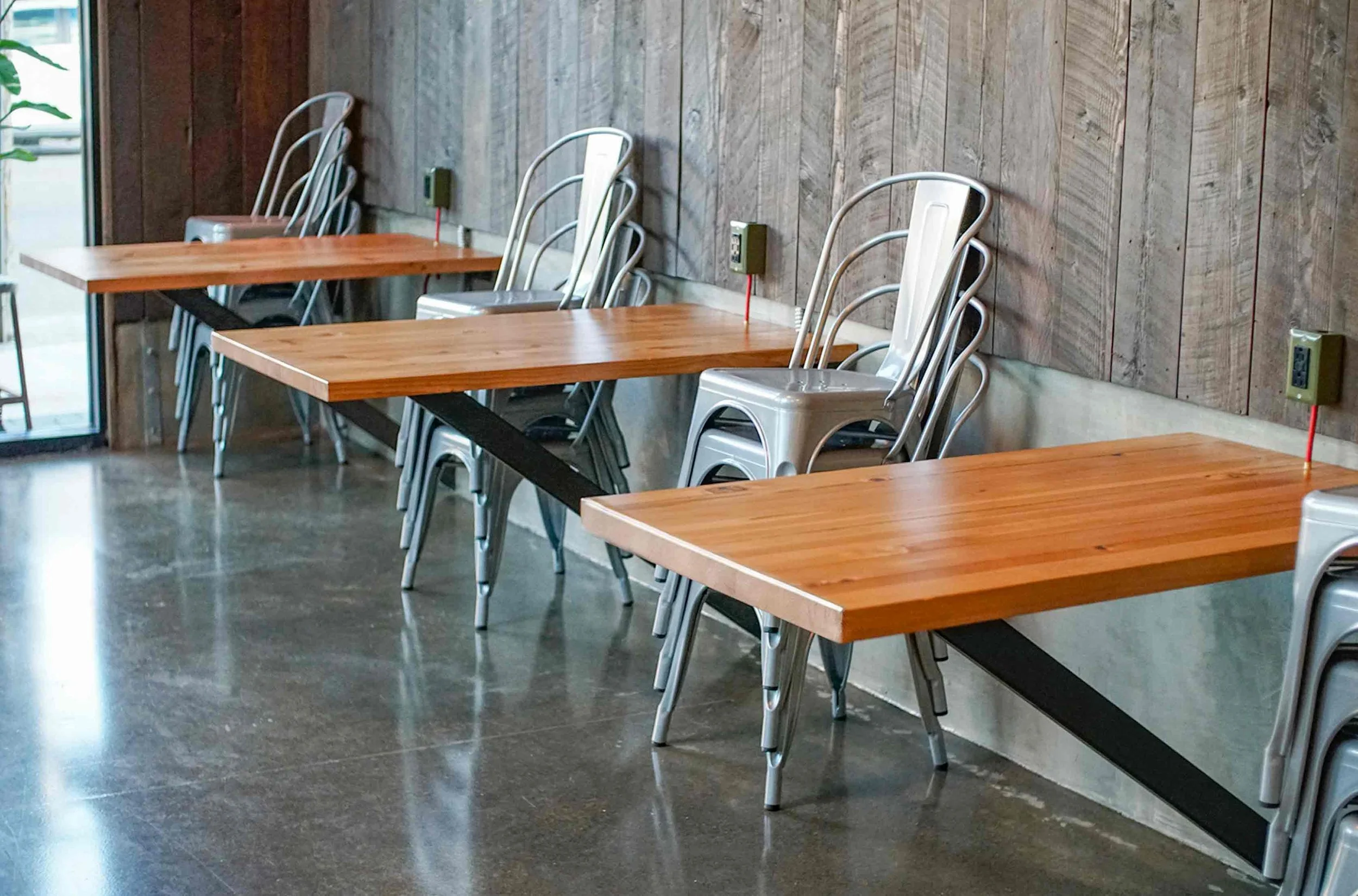 Finished 2-top tables