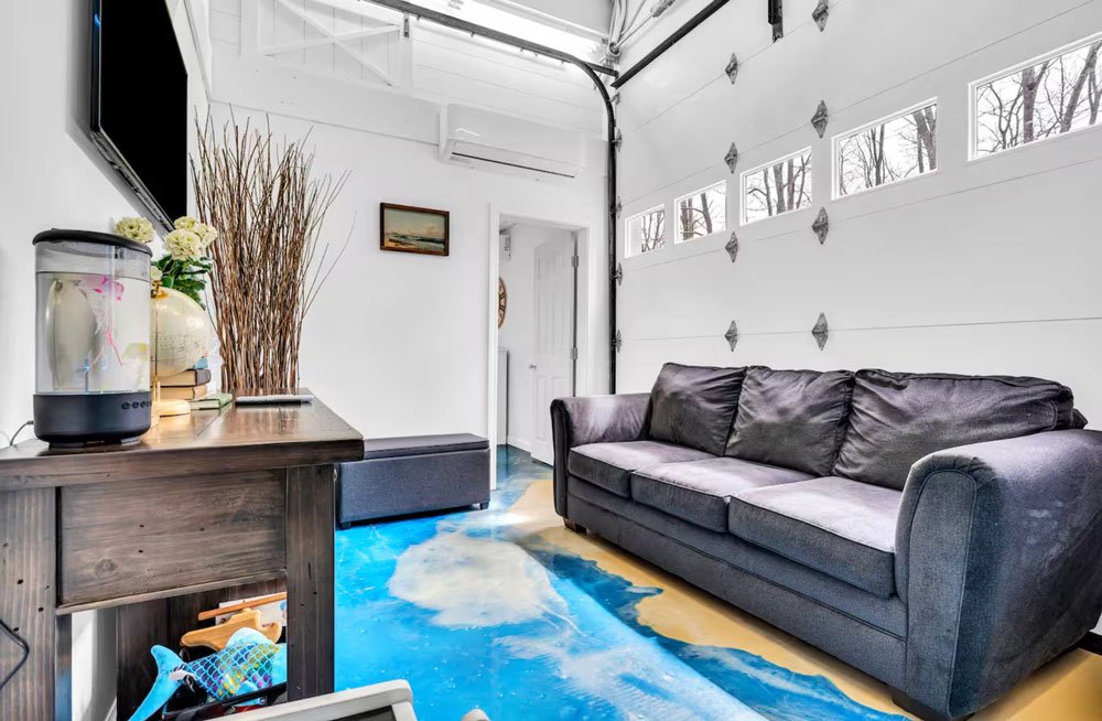 Garage couch, perhaps a pull-out?