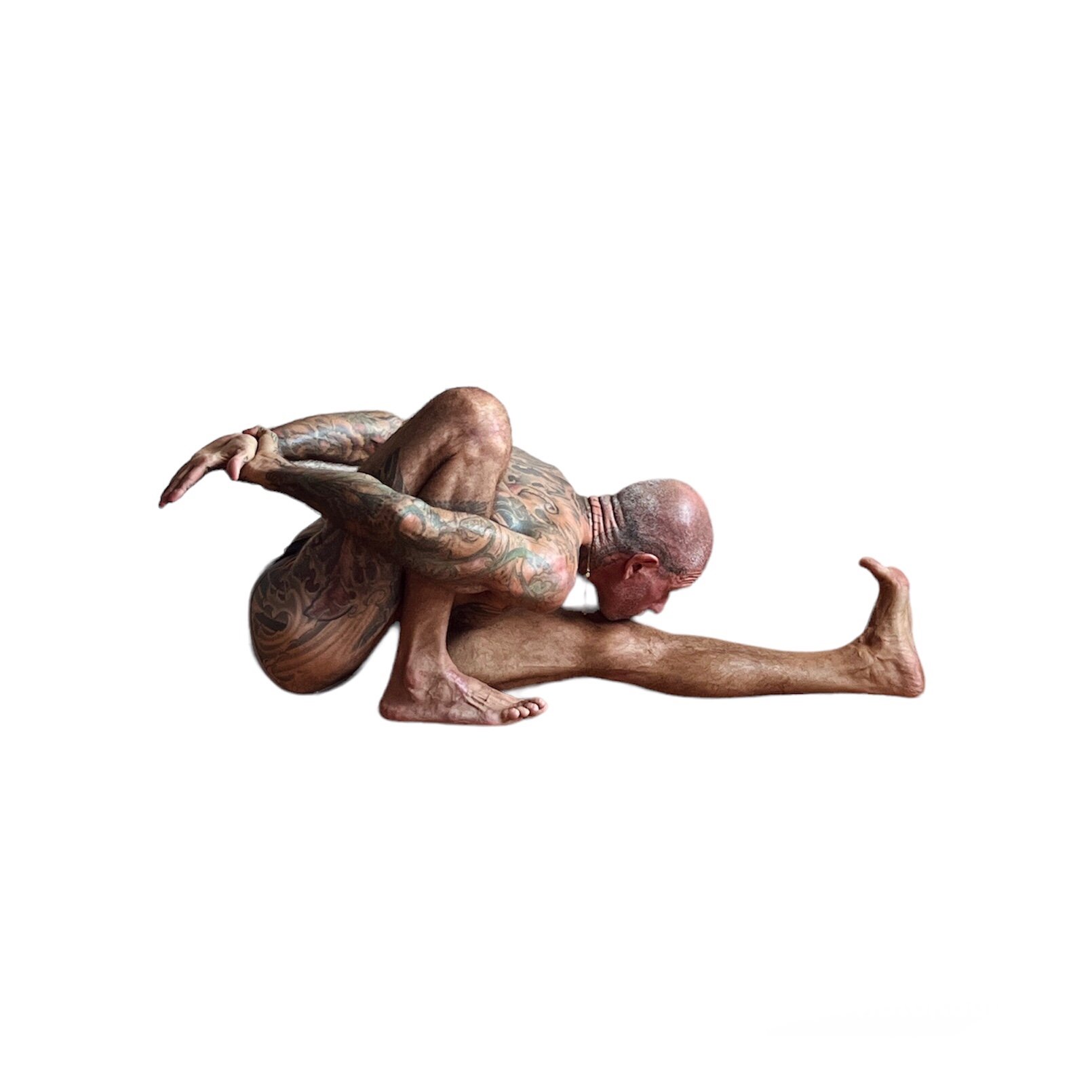 Jason Douglas Schramm of The Yoga Shala Rawai Phuket demonstrating Marichyasana A (1).