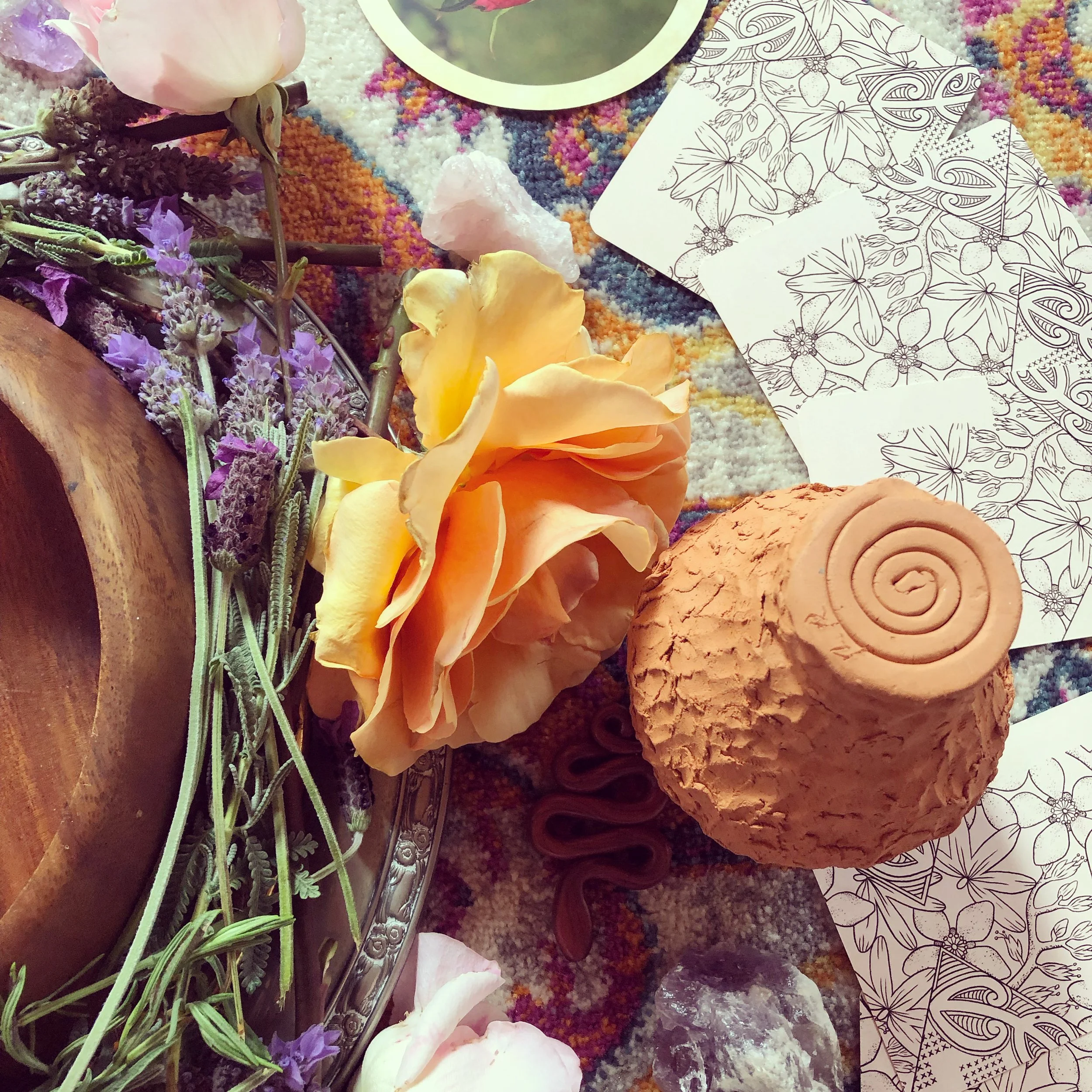 Flowers and ceramic.JPG