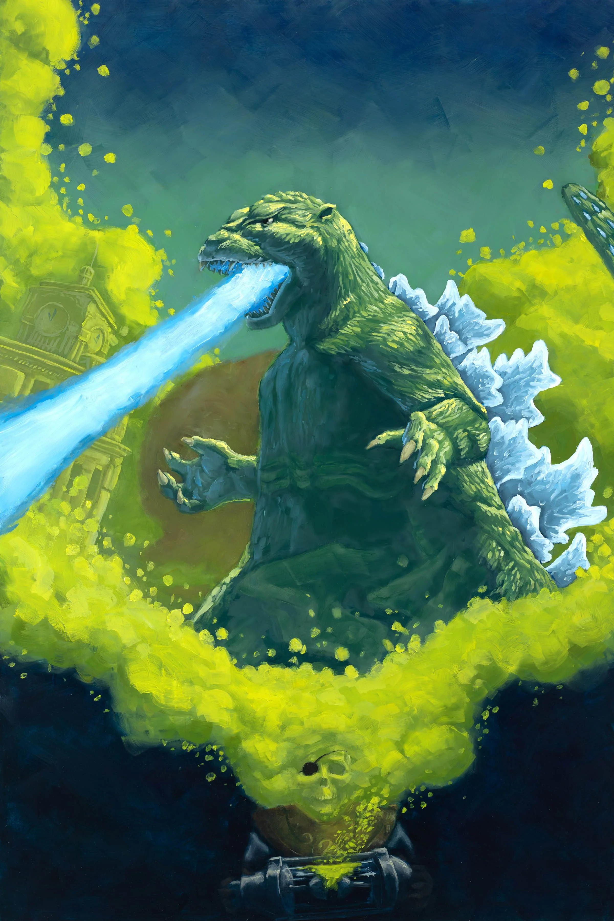 Destruction is All the Same - 24x36 Oil on Board