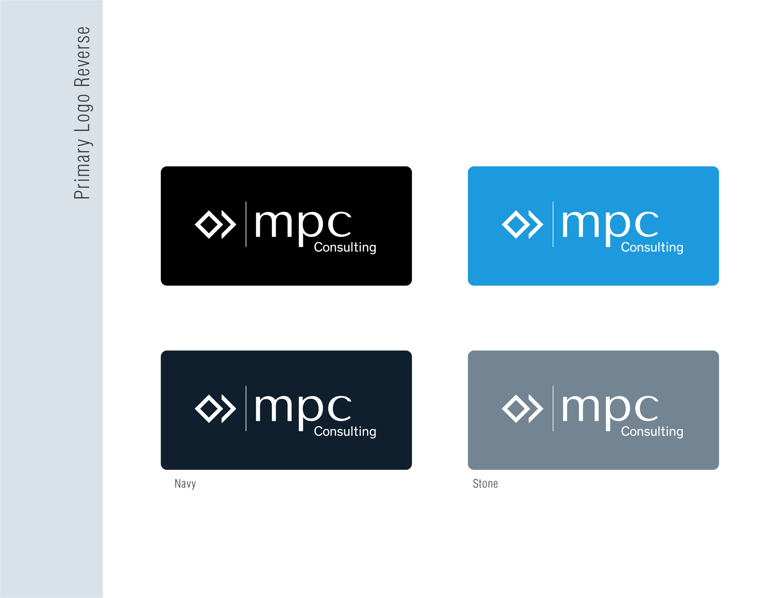 Reverse Logo Approved reverse treatments on brand colors.