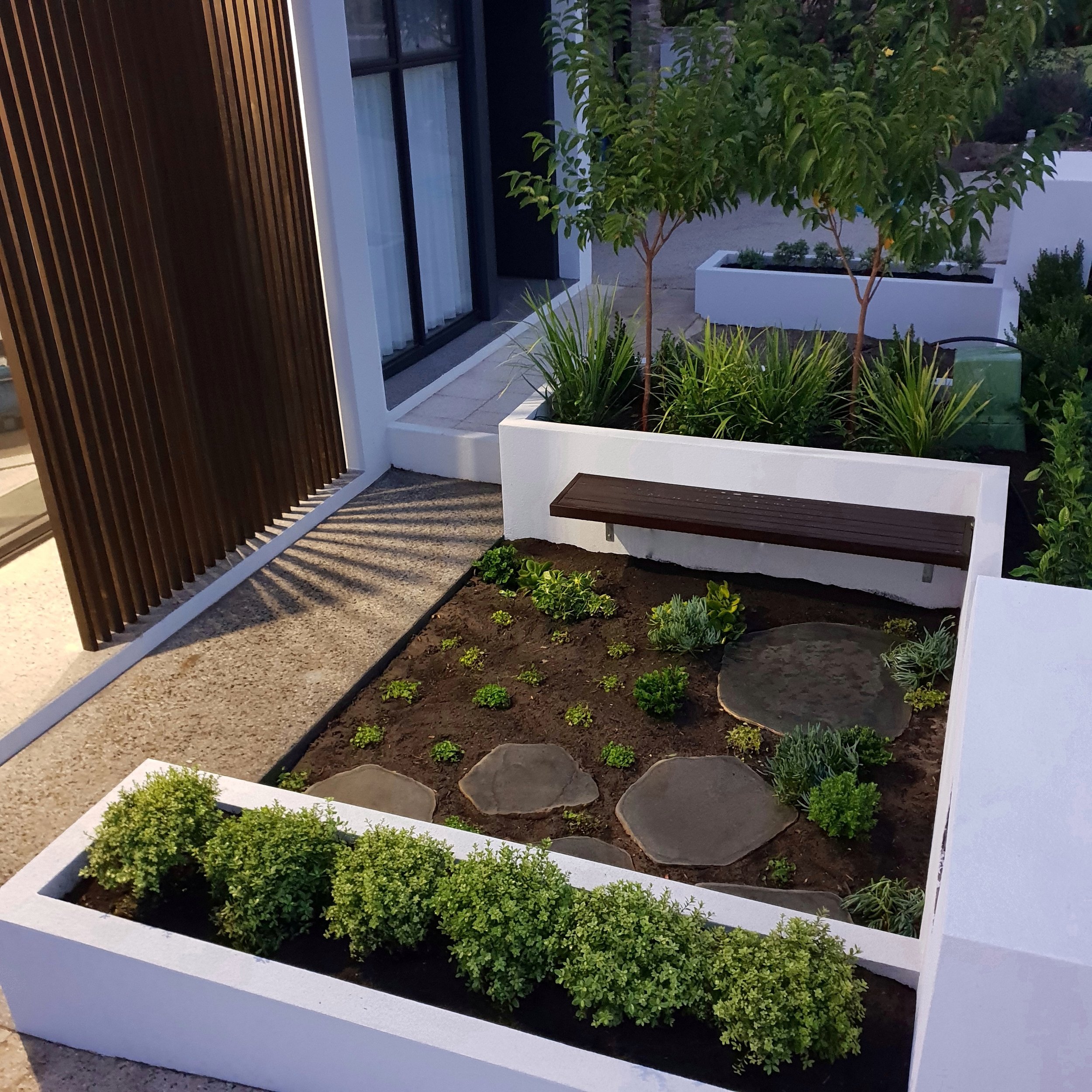 Japanese inspired courtyard design