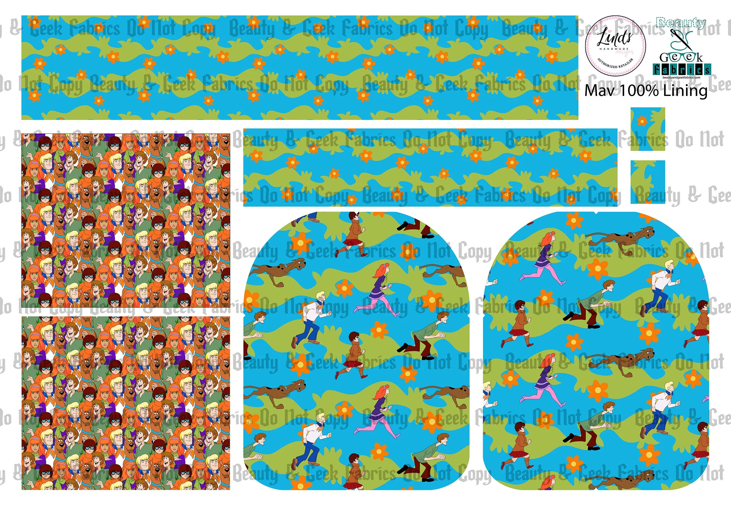 Mystery Dog Mav Pack Lining Only (2 options) - Cut N Sew - Preorder