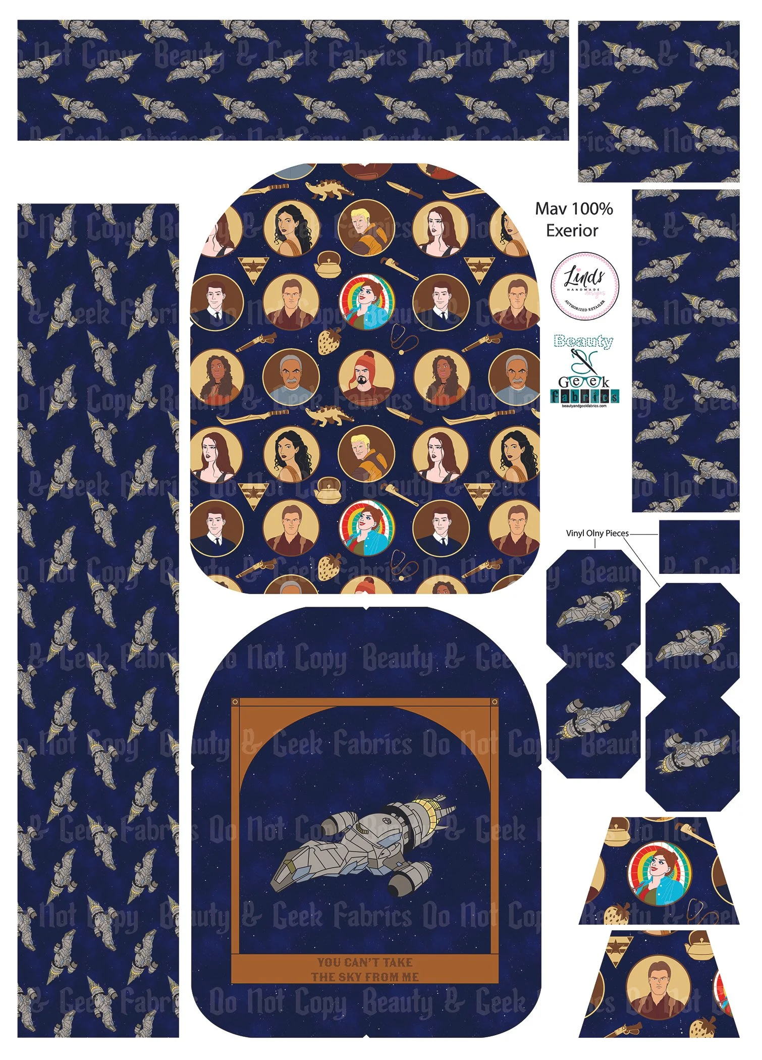 Firefly Mav Pack Exterior Only - Cut N Sew - Past Print Preorder