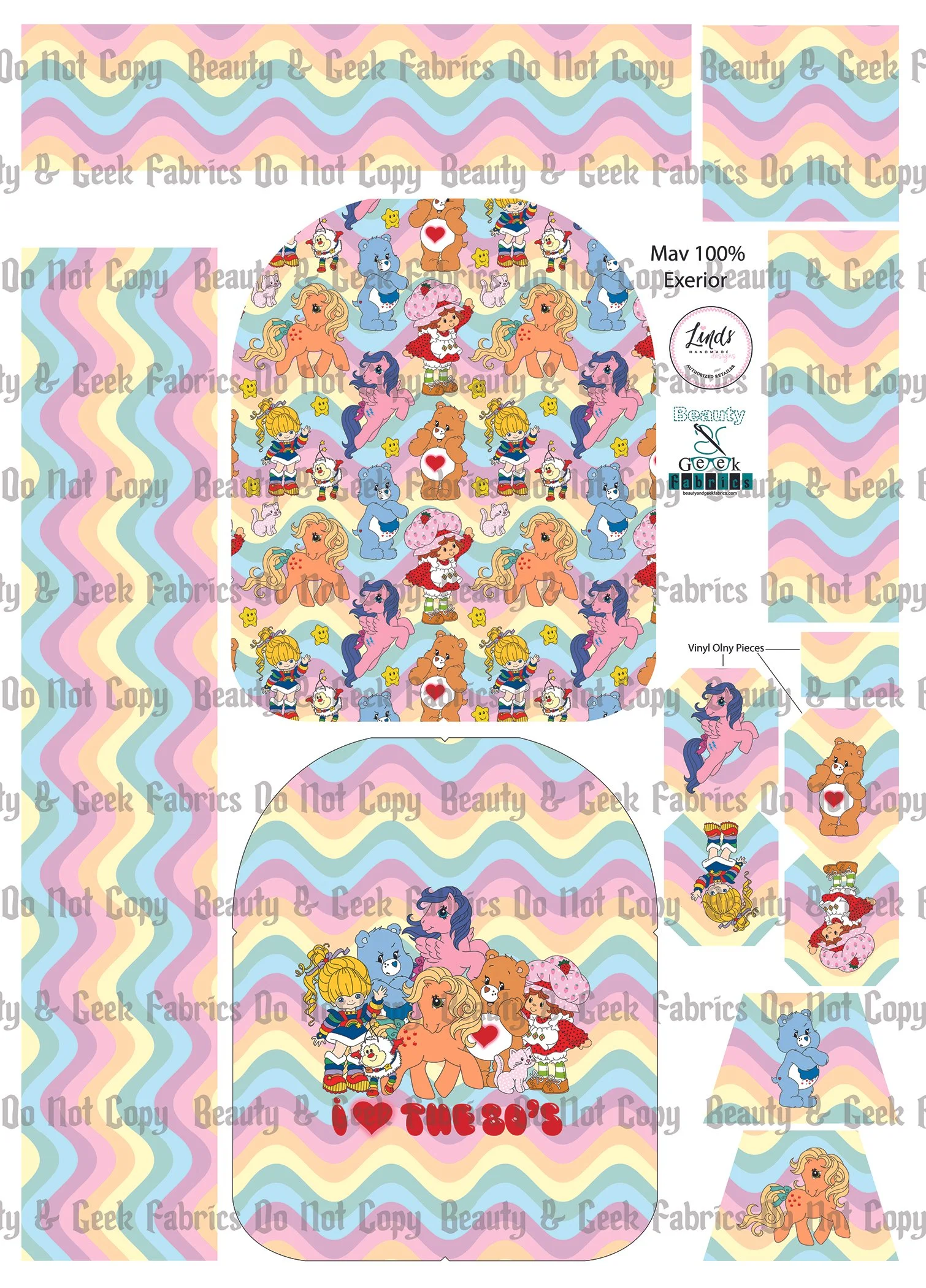 80's (2 options) Mav Pack Exterior Only - Cut N Sew - Past Print Preorder
