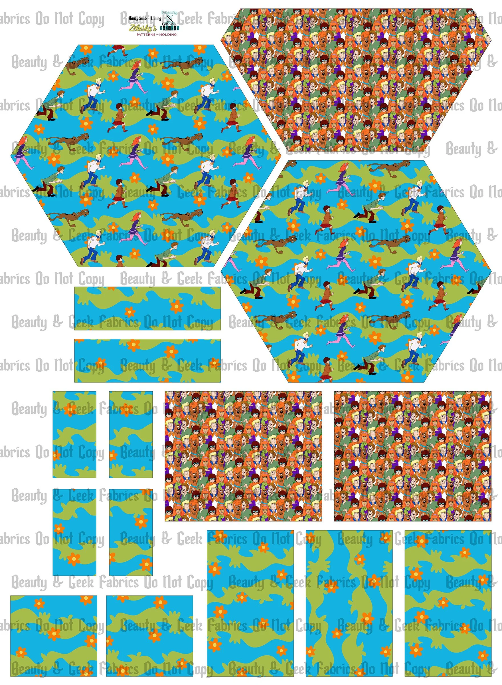 Mystery Dog Honeycomb Lining Only (2 options) - Cut N Sew - Preorder