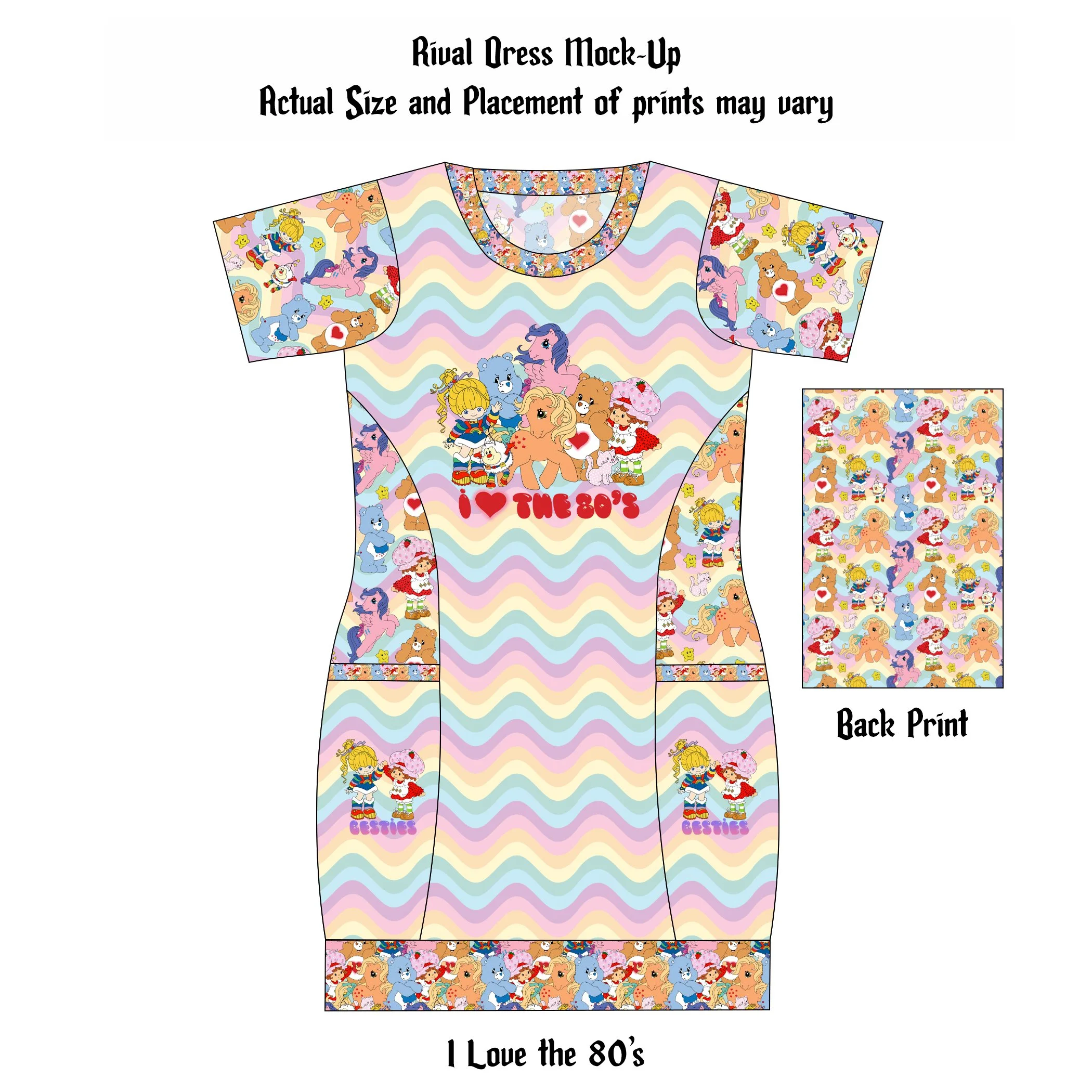 Made to Order Rival Dress - I Loe the 80's