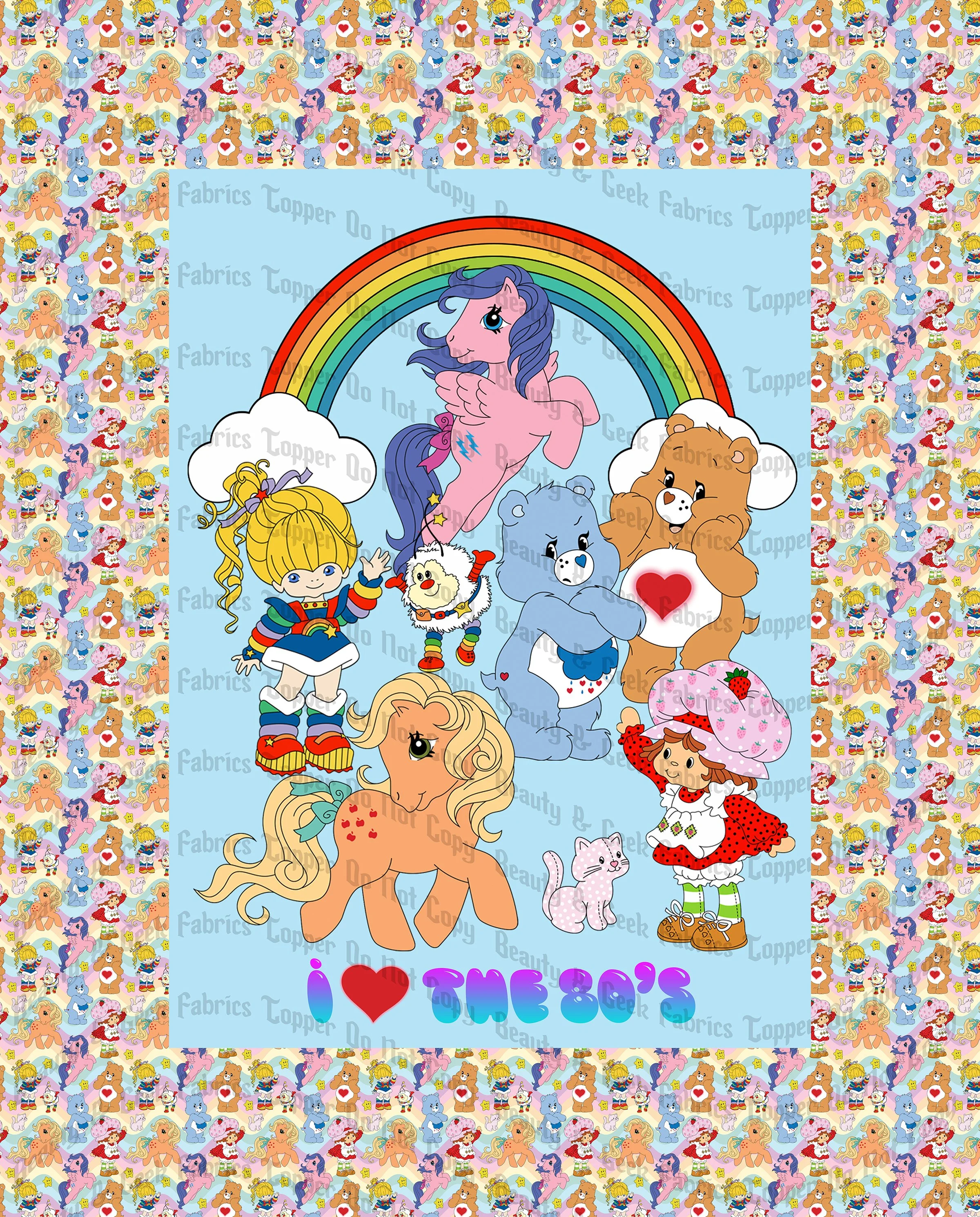 I Love the 80's Toppers (2 options) Past Print Preorder