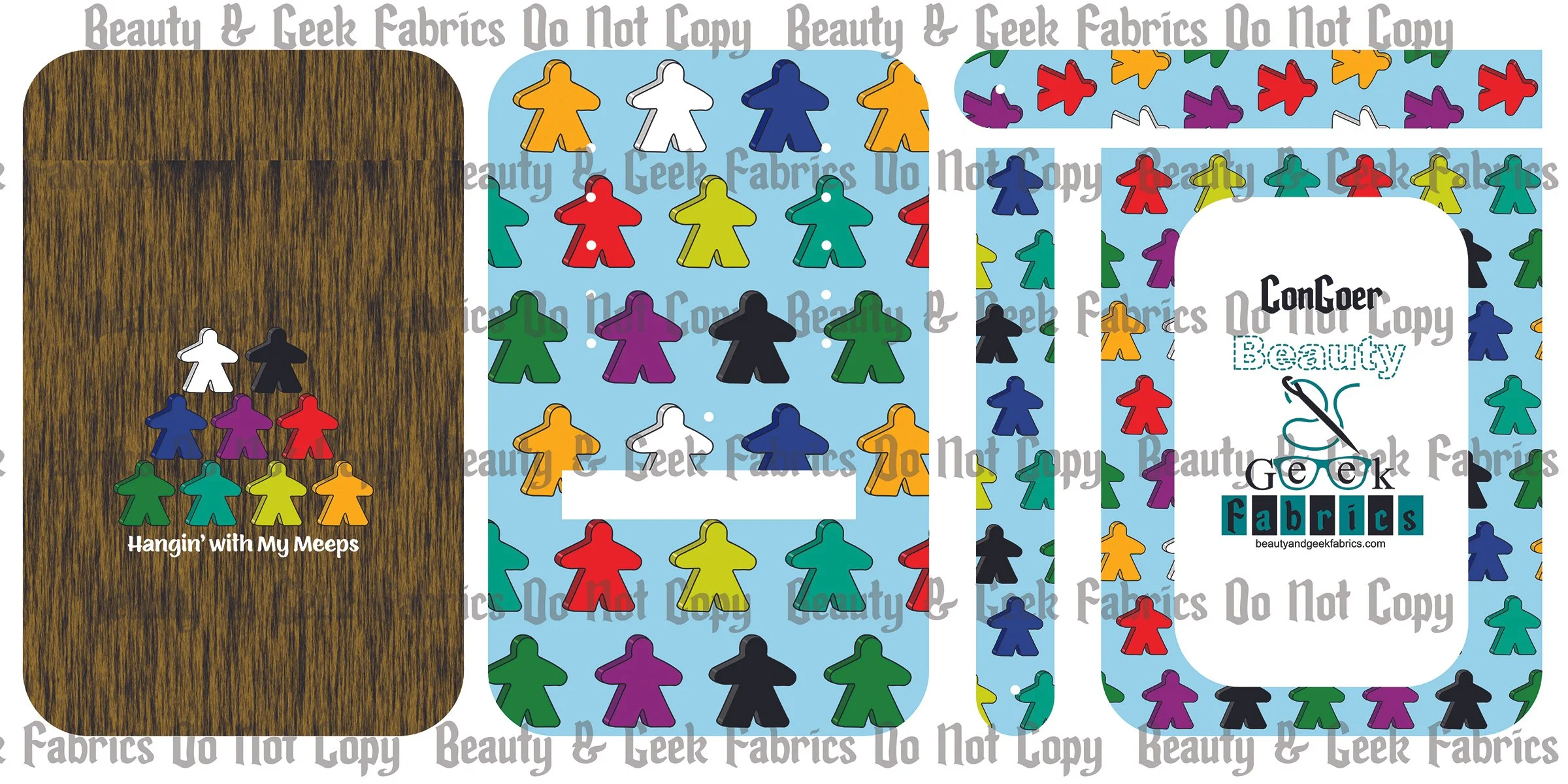 Meeples Con Goer - Cut N Sew - Past Print Preorder