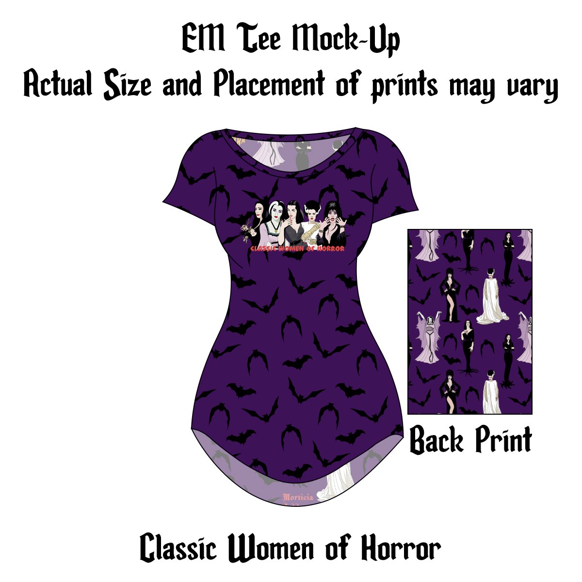 Made to Order EM TEE - Classic Women of Horror