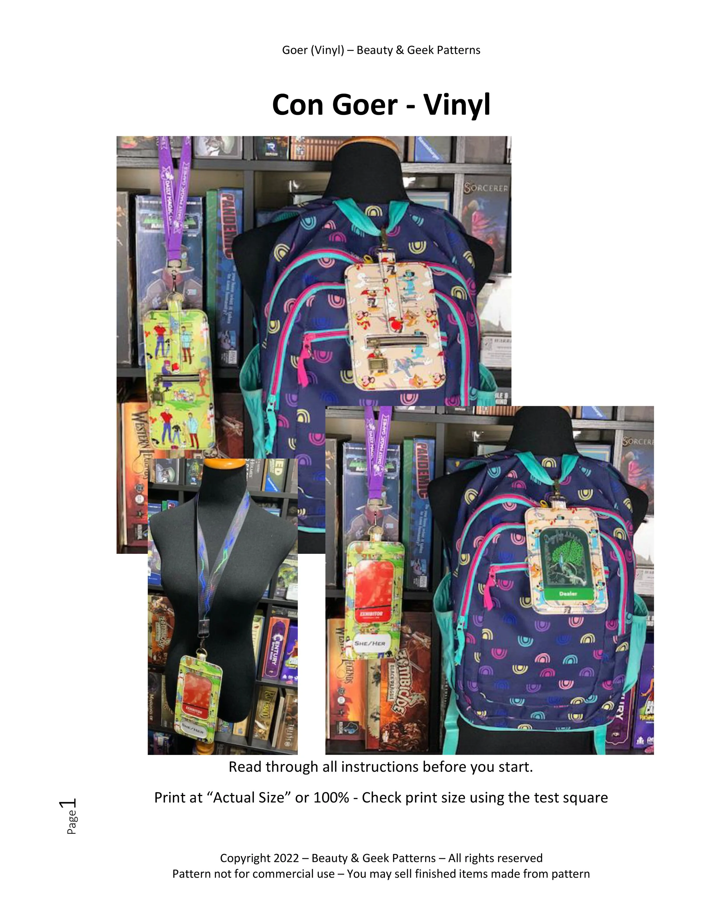Con Goer Vinyl Pattern