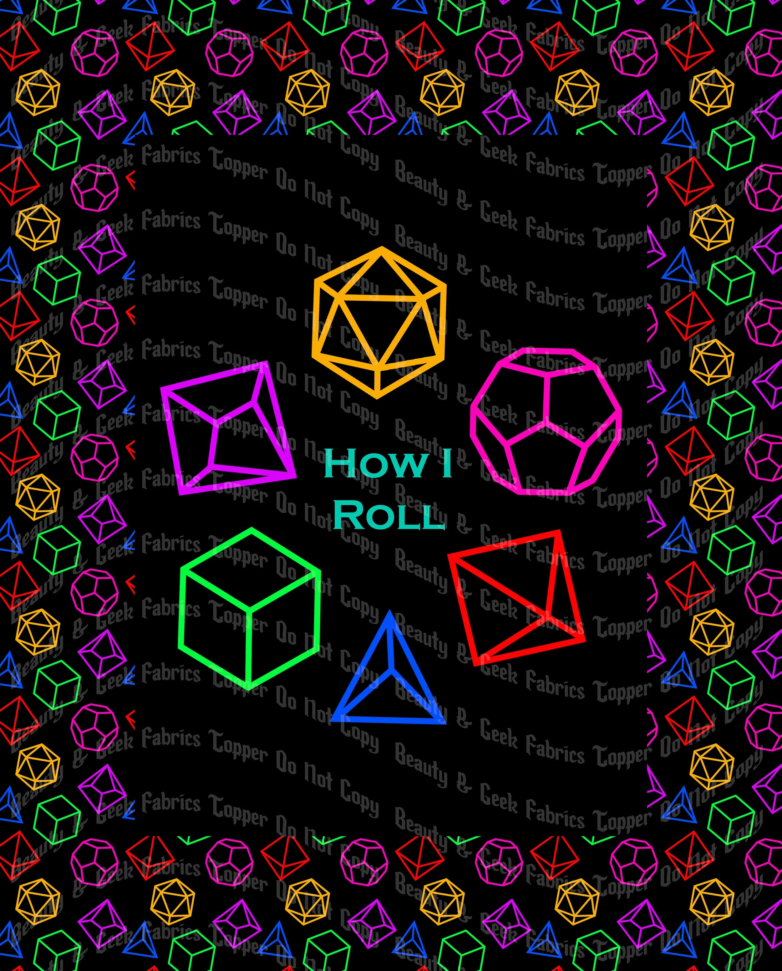 Neon Dice Topper Past Print Preorder