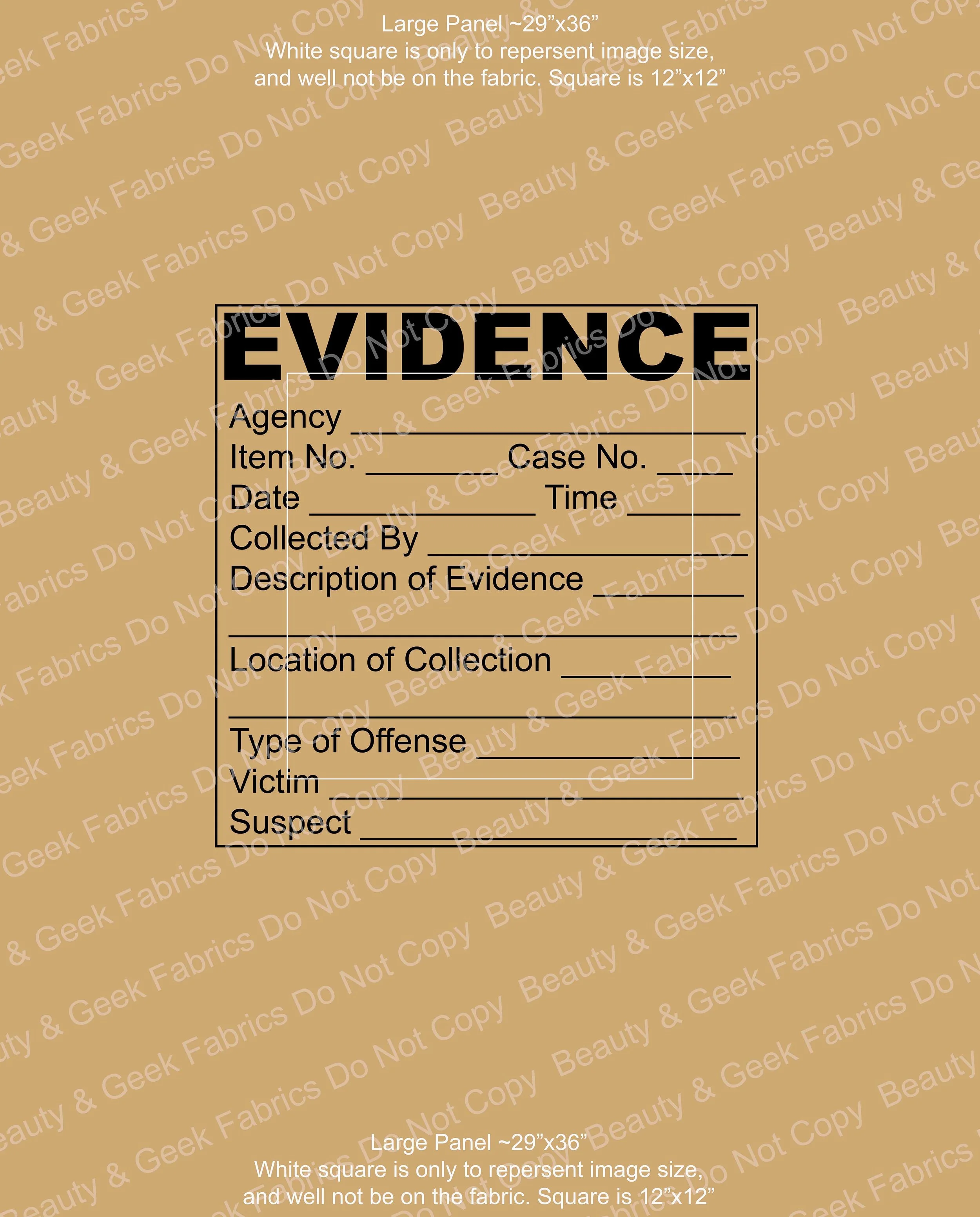 EVIDENCE Panel Past Print Preorder