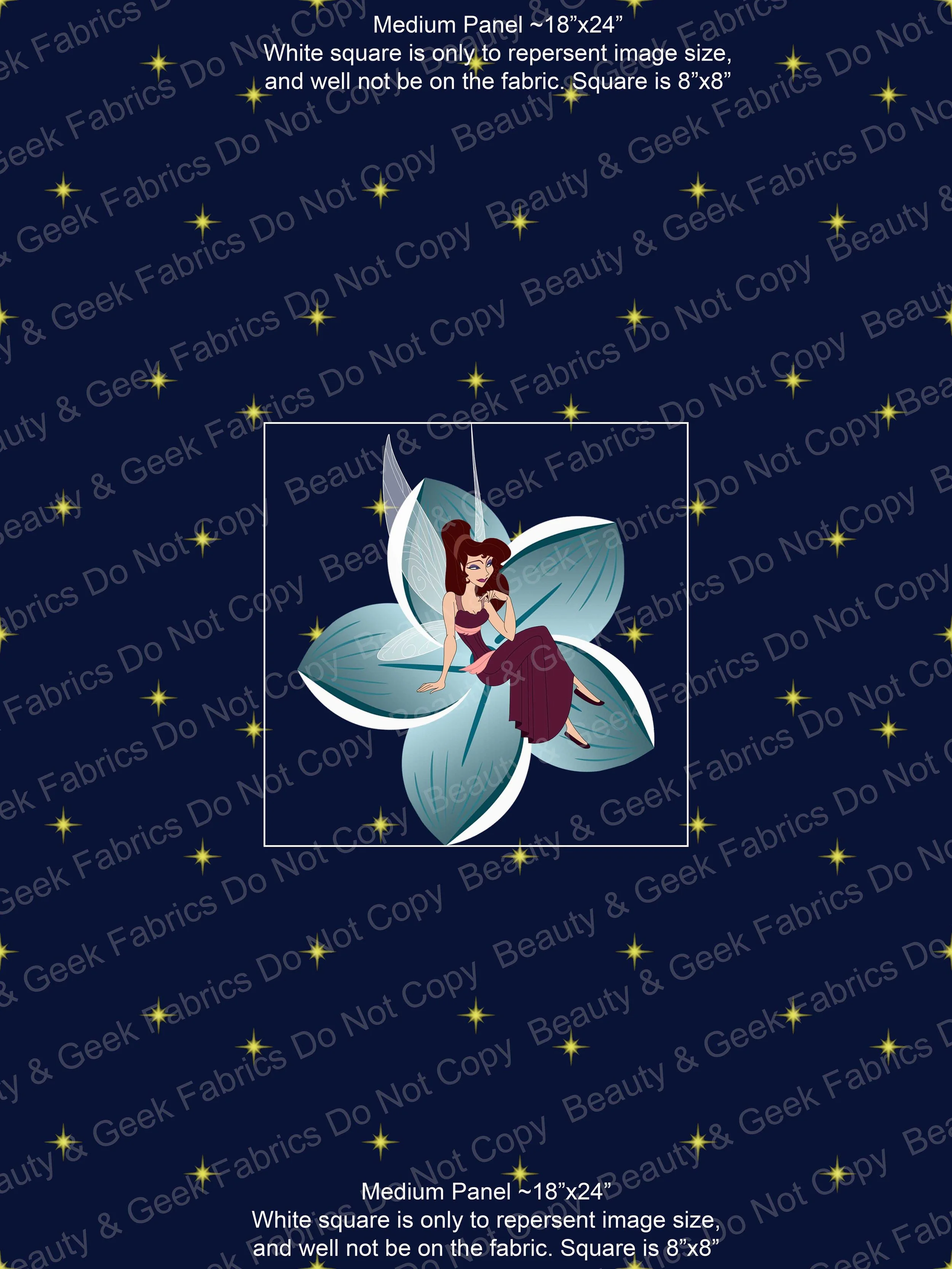 Fairy Princesses Meg (3 BG Options) Panel Past Print Preorder