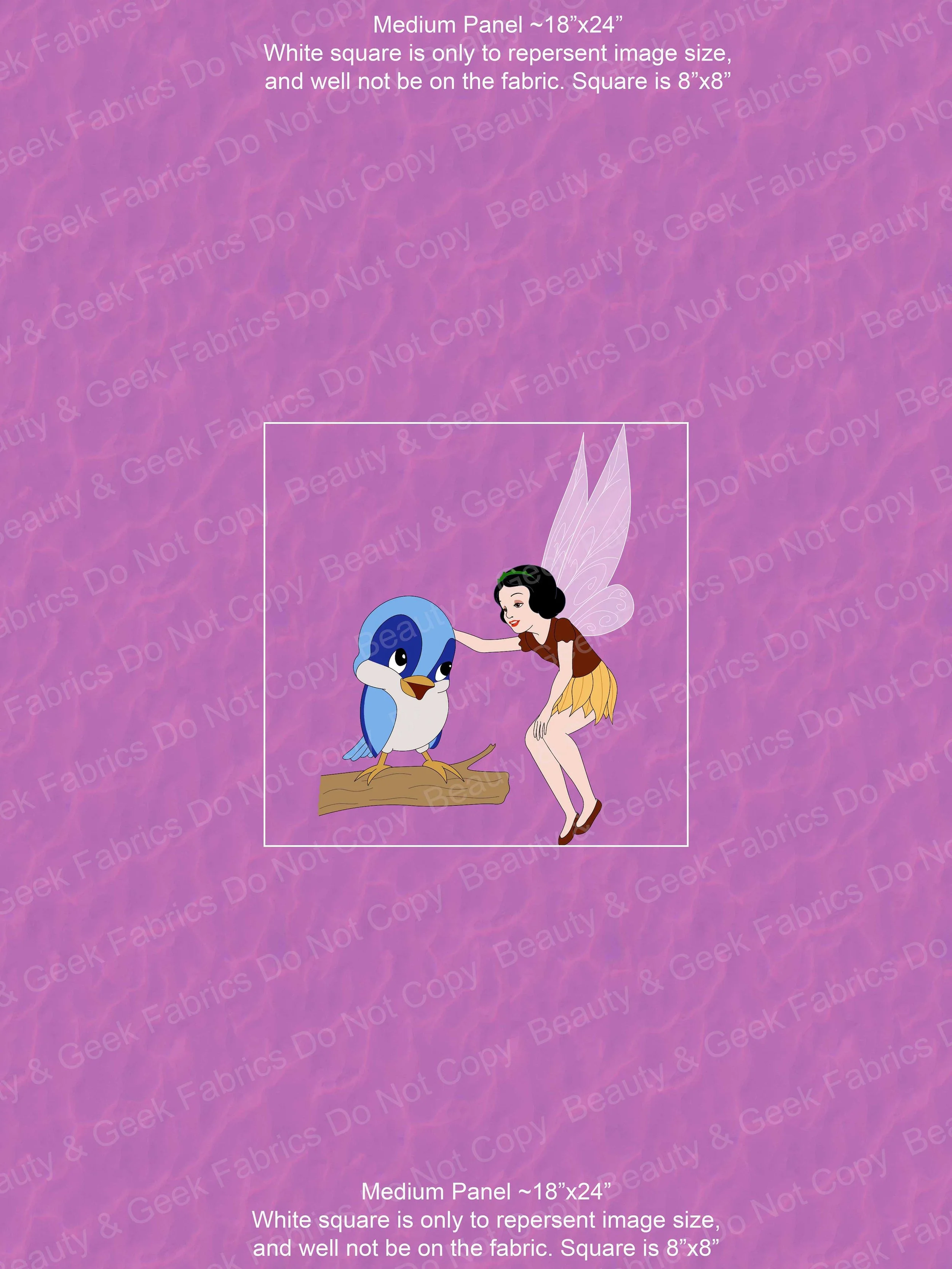 Fairy Princesses Snow White (3 BG Options) Panel Past Print Preorder