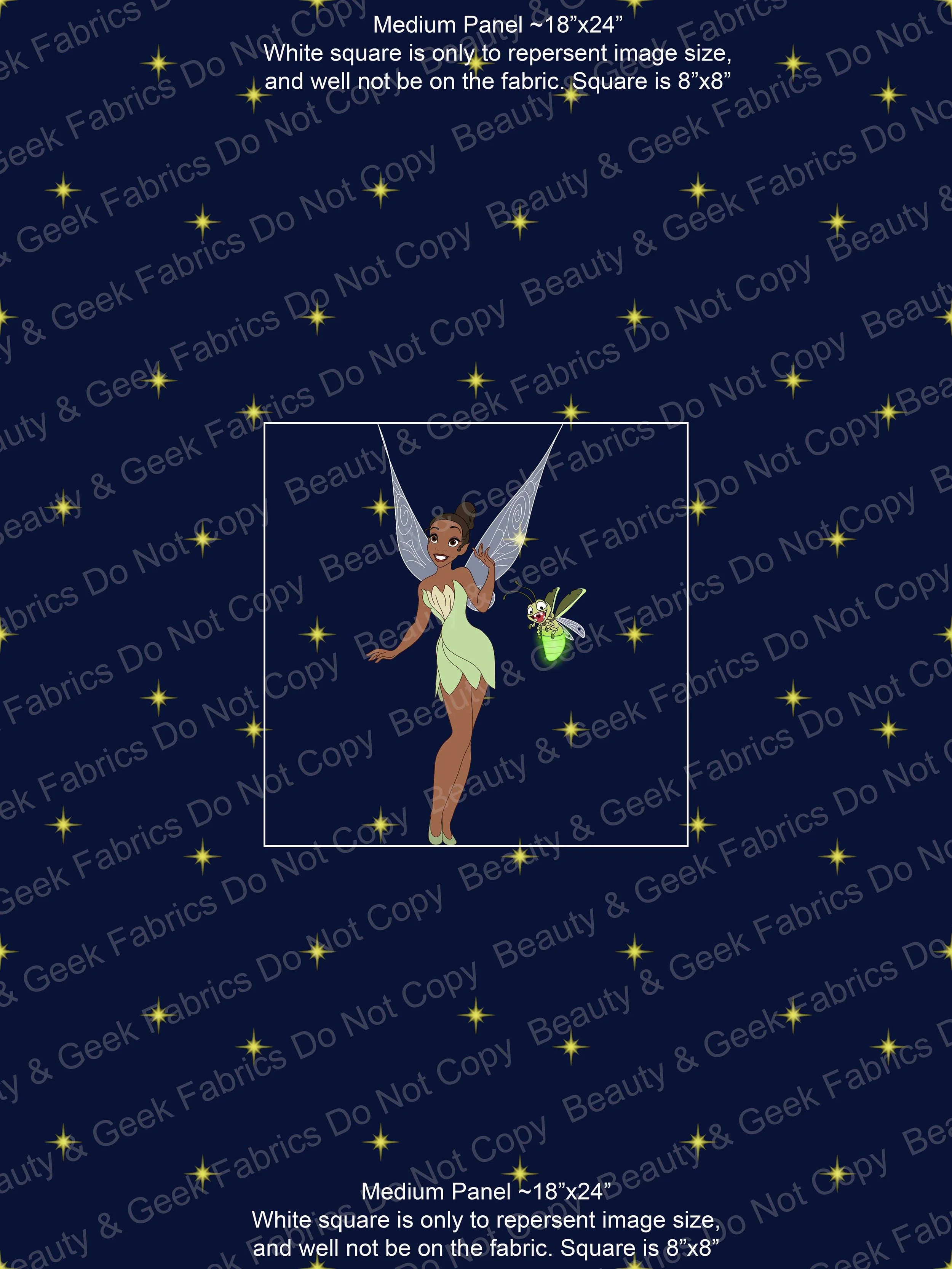 Fairy Princesses Tiana (3 BG Options) Panel Past Print Preorder
