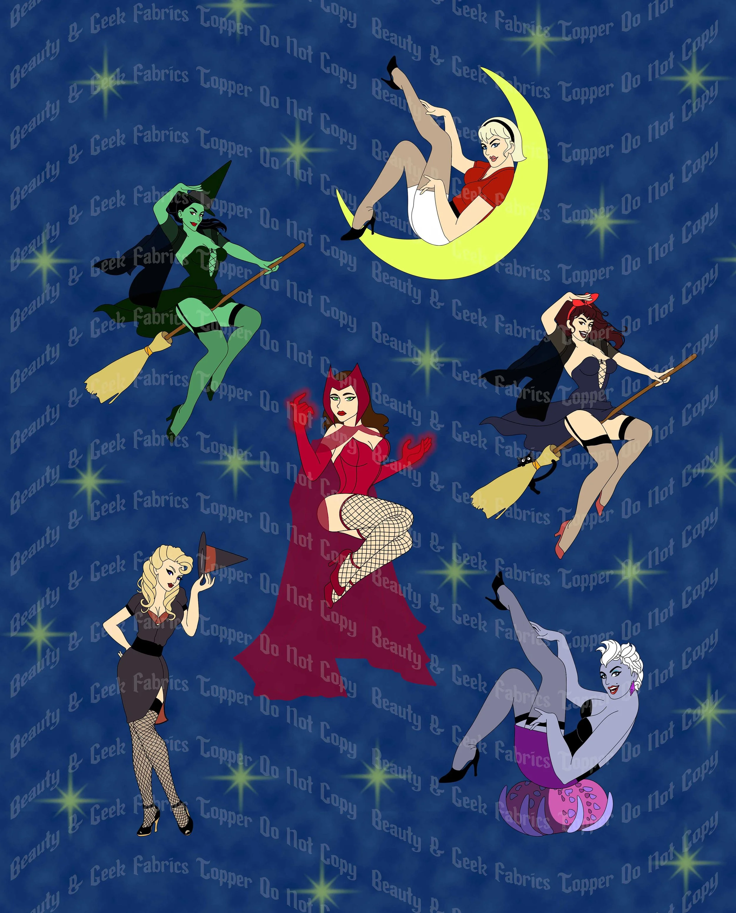 Bombshell Witches Topper Past Print Preorder