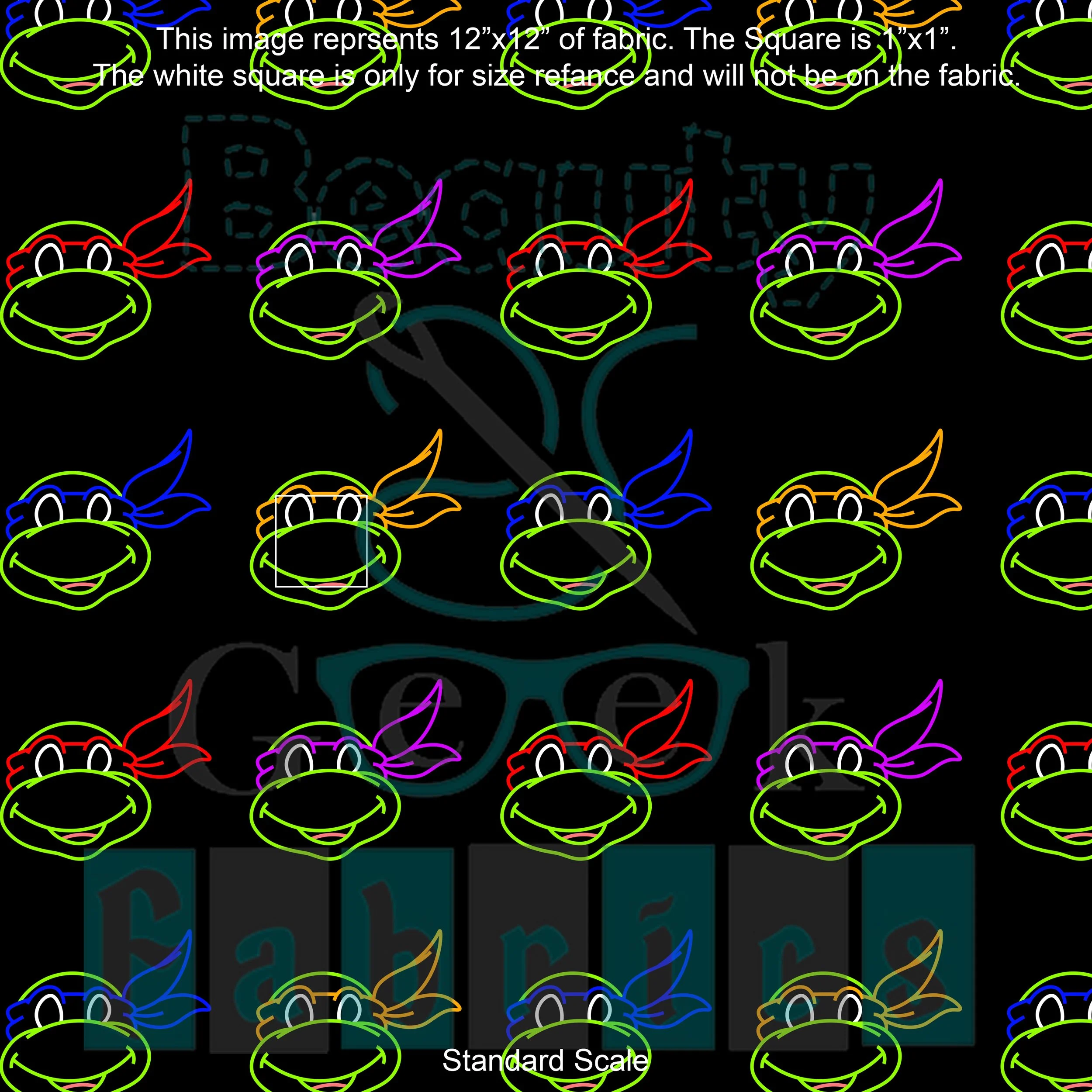 Turtles Neon Past Print Preorder