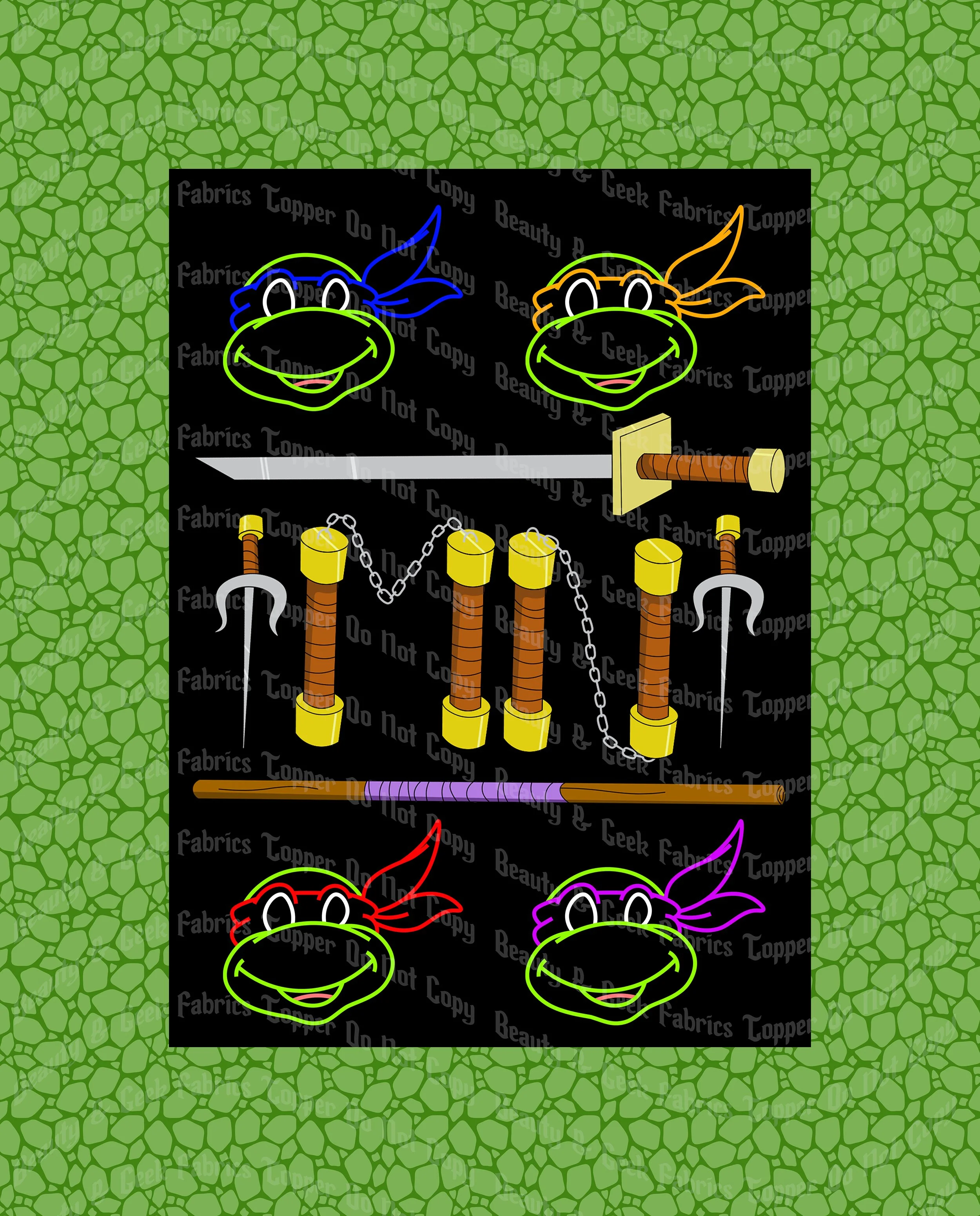 Turtles Topper Past Print Preorder