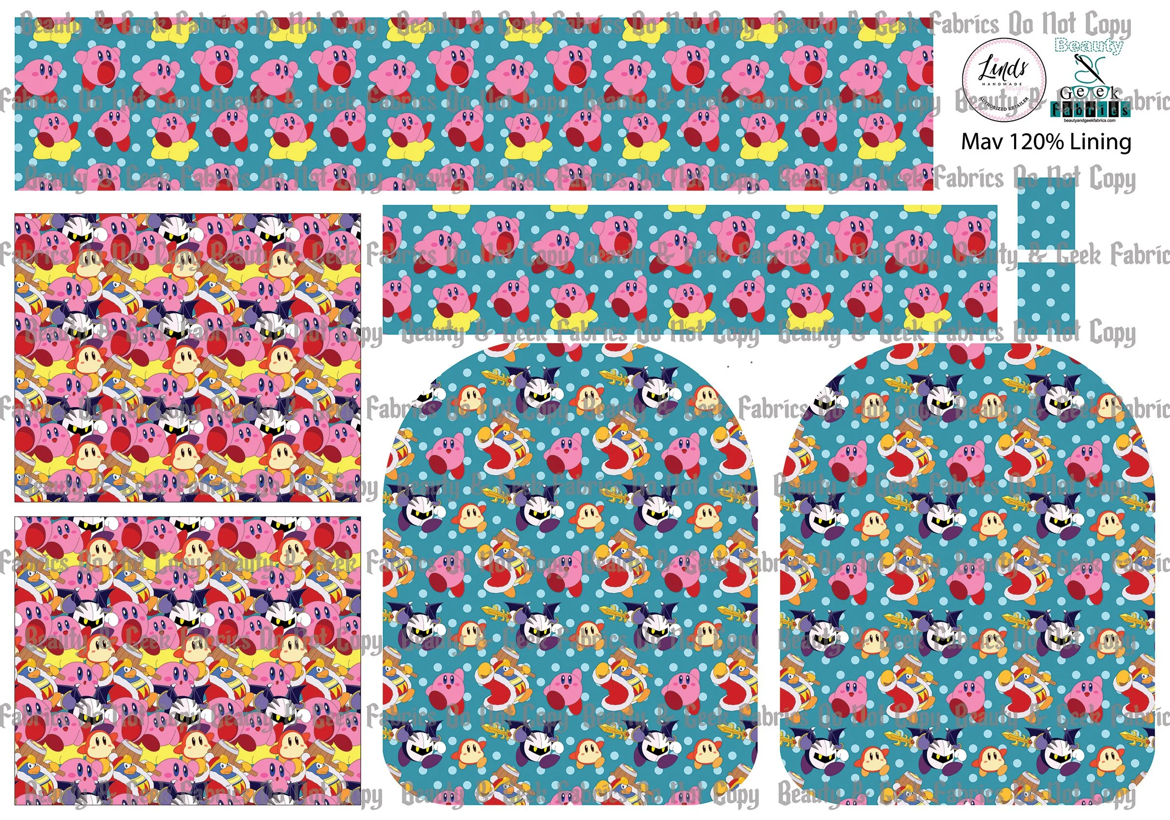 Lil' Pink Hero Mav Pack Lining Only - Cut N Sew - Past Print Preorder