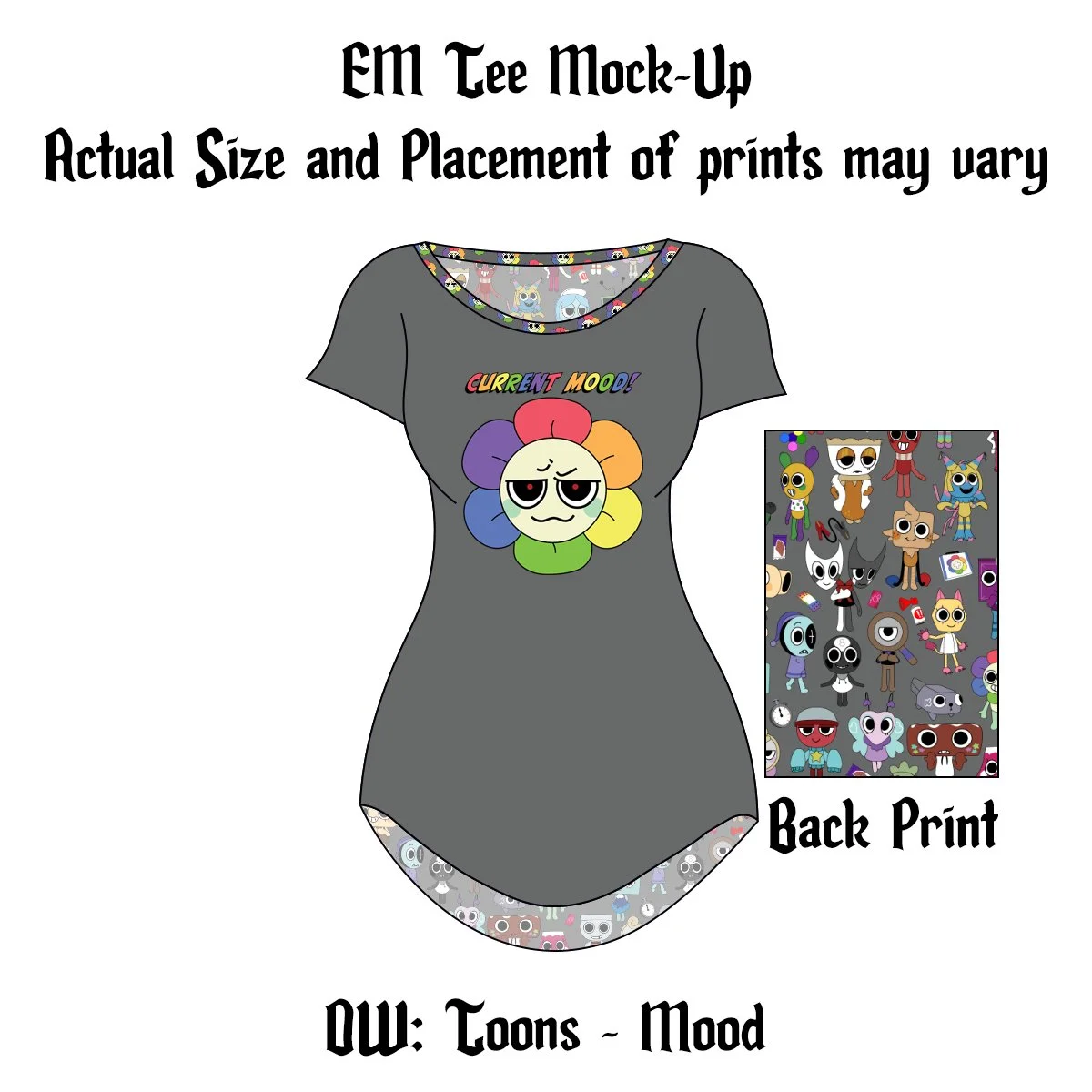 Made to Order EM TEE - Dandy World (4 Options)