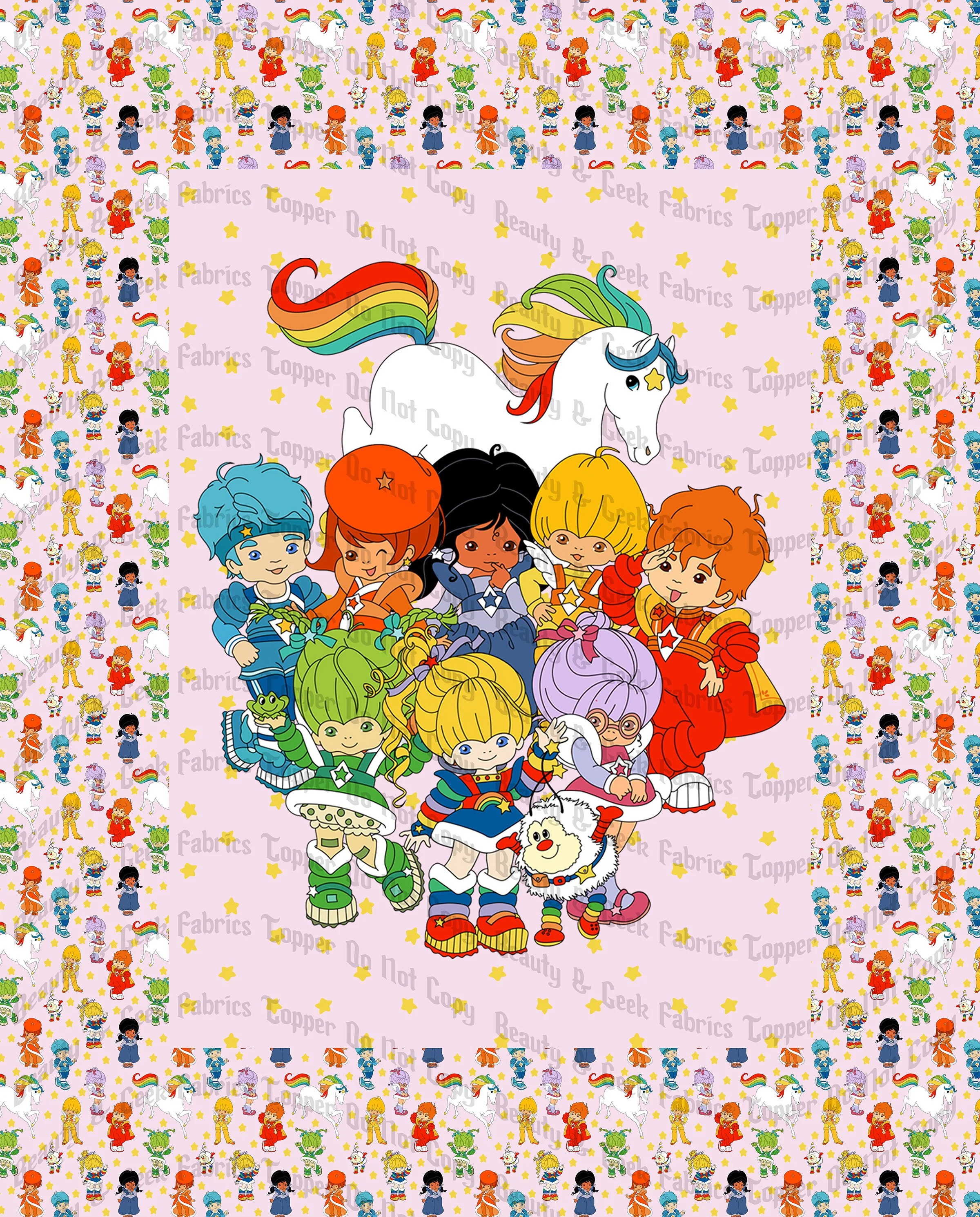 Rainbow Girl Topper Past Print Preorder