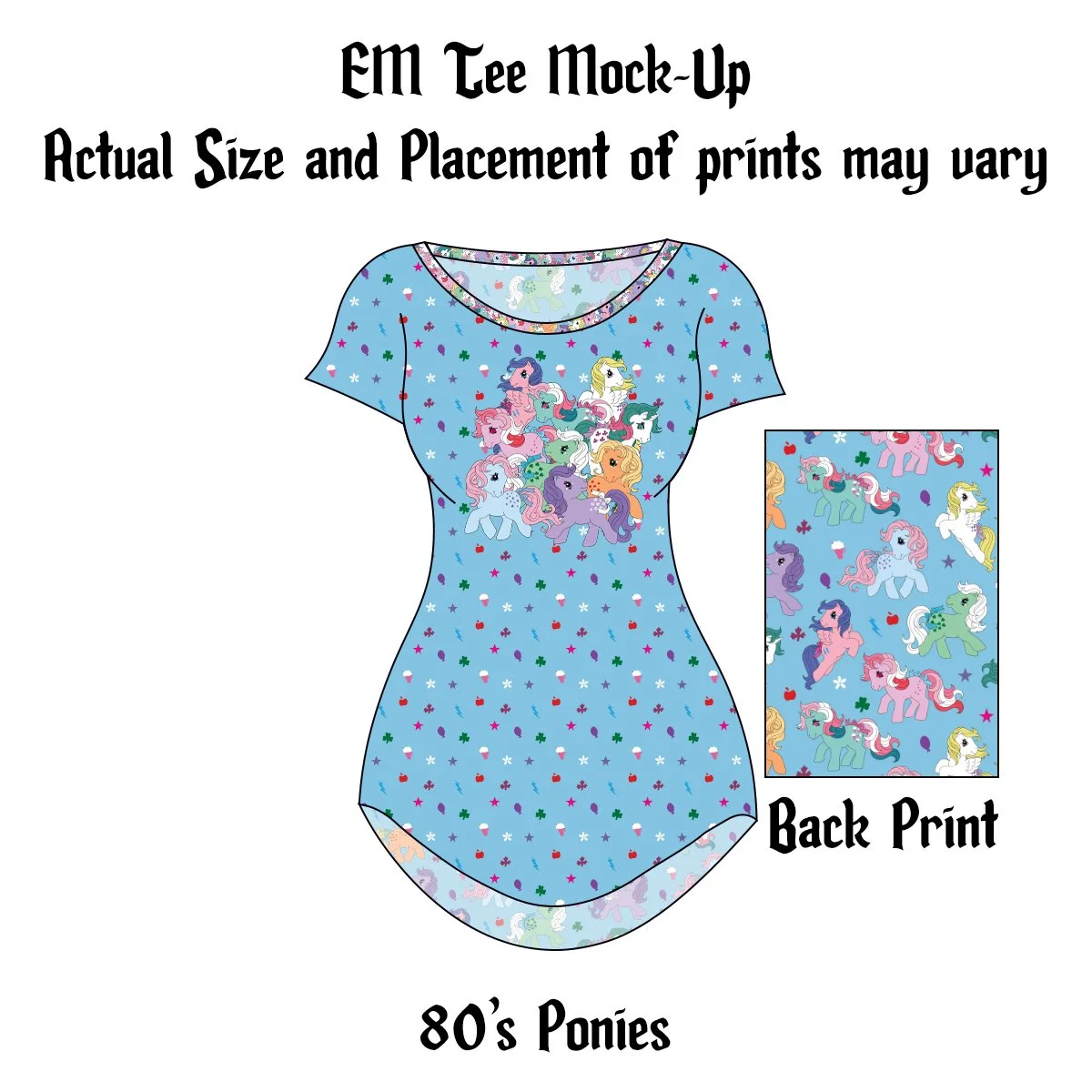 Made to Order EM TEE - 80's Ponies