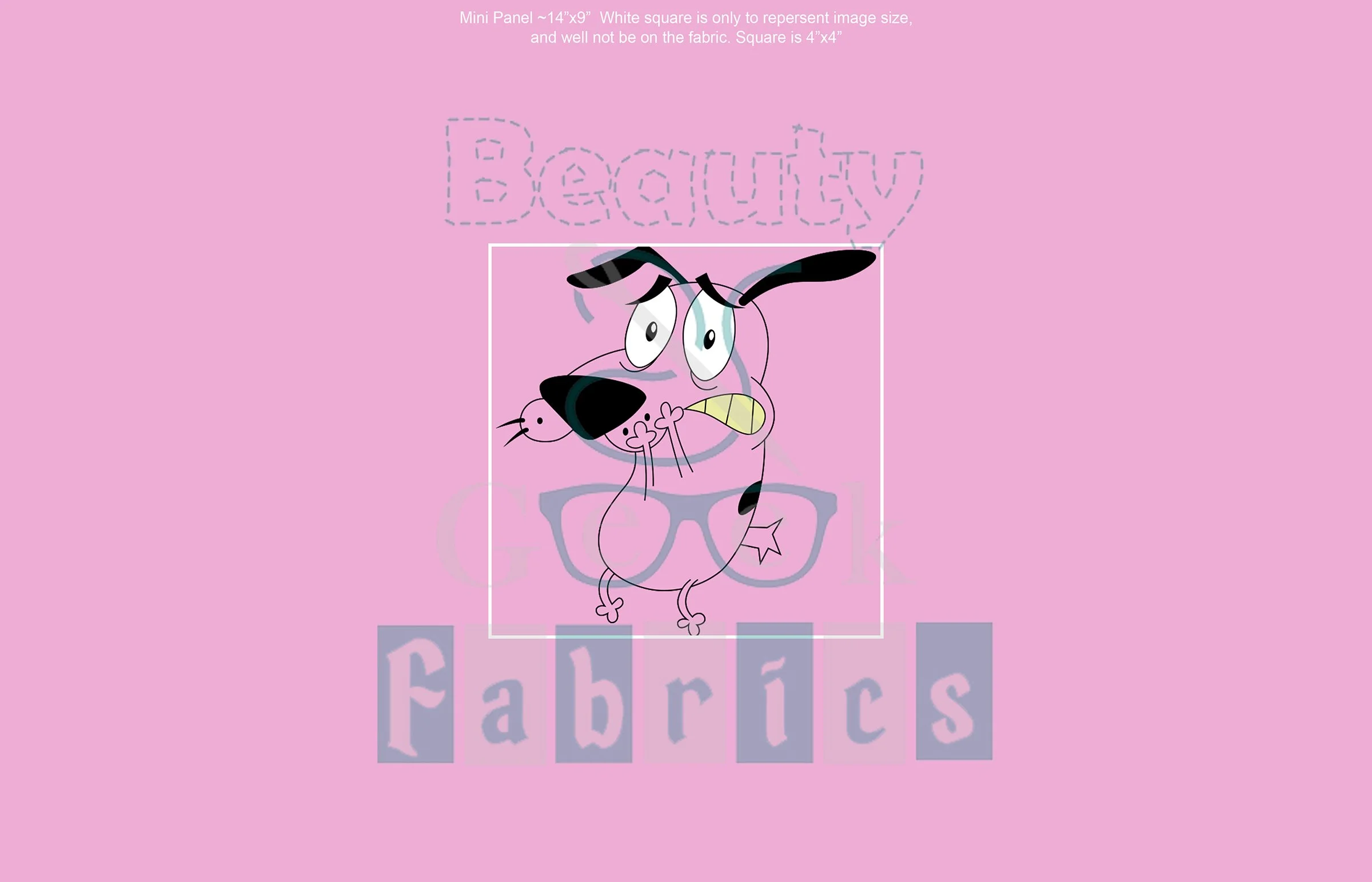 Courage Scared Panel - Pink - Mini.jpg