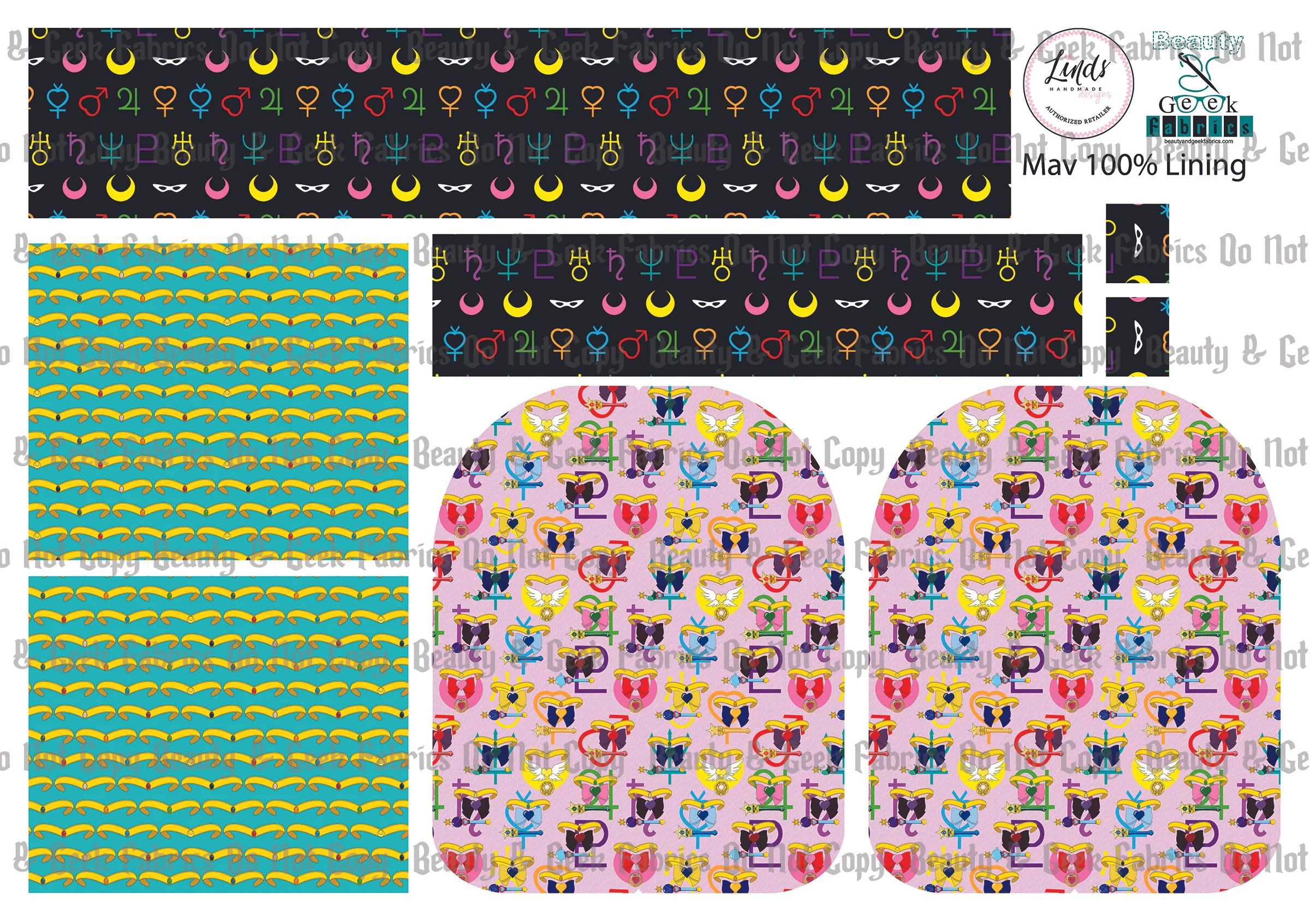 SM Mav Pack Lining Only - Cut N Sew - Past Print Preorder