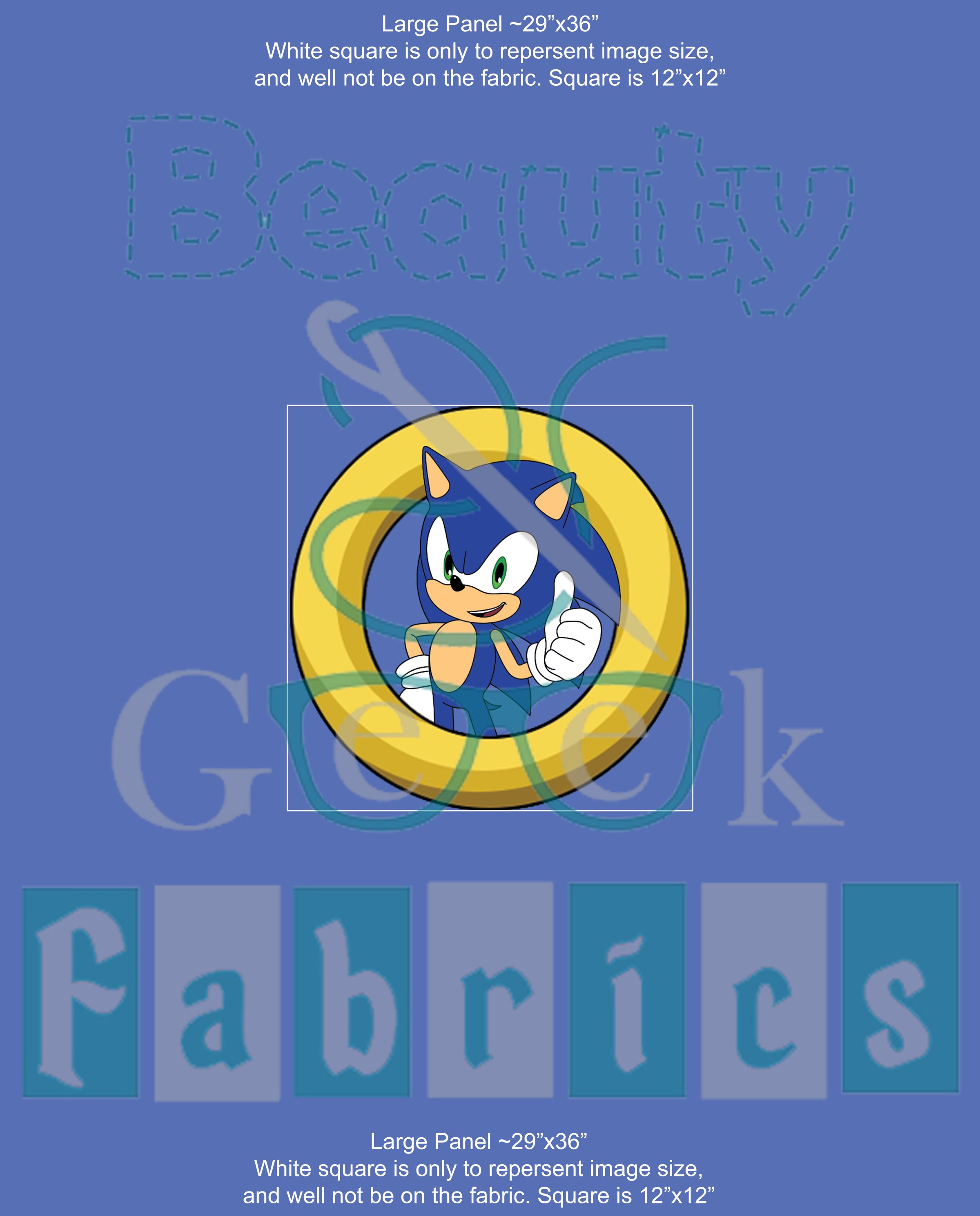 Blue Hedgehog Panels (10 image options) Past Print Preorder