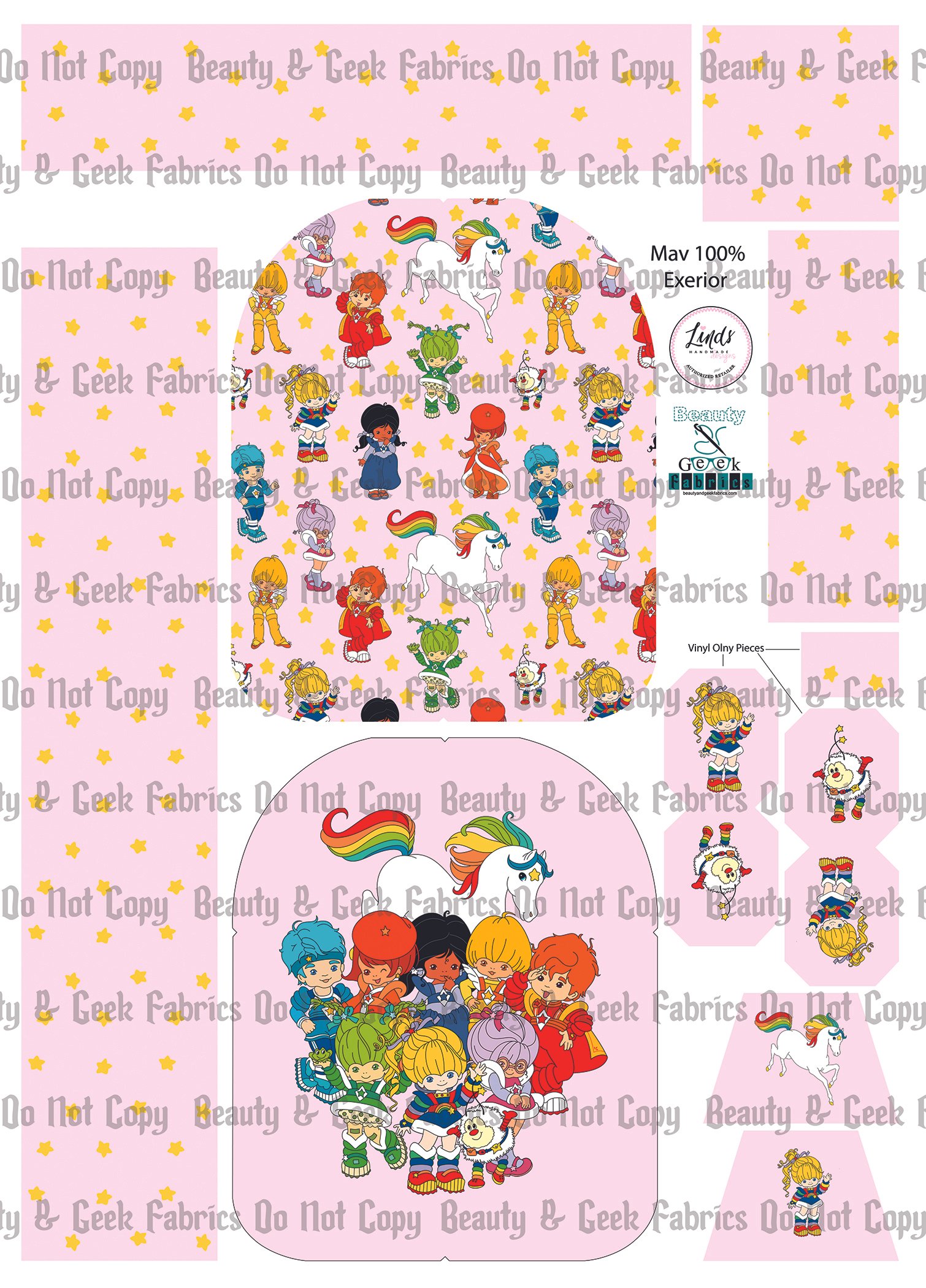 Rainbow Girl Mav Pack Exterior Only - Cut N Sew - Past Print Preorder