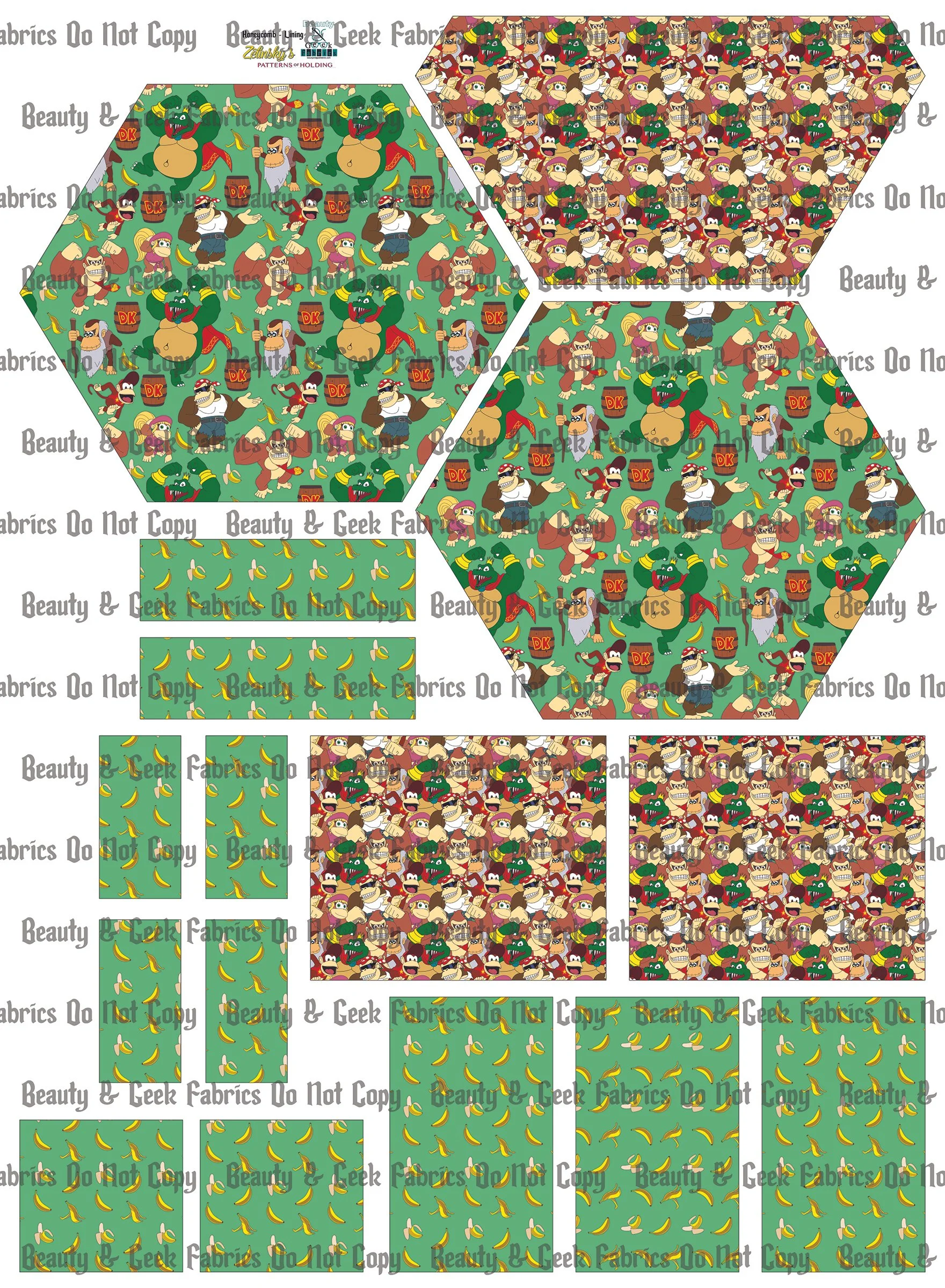 DK Honeycomb Lining Only - Cut N Sew - Past Print Preorder