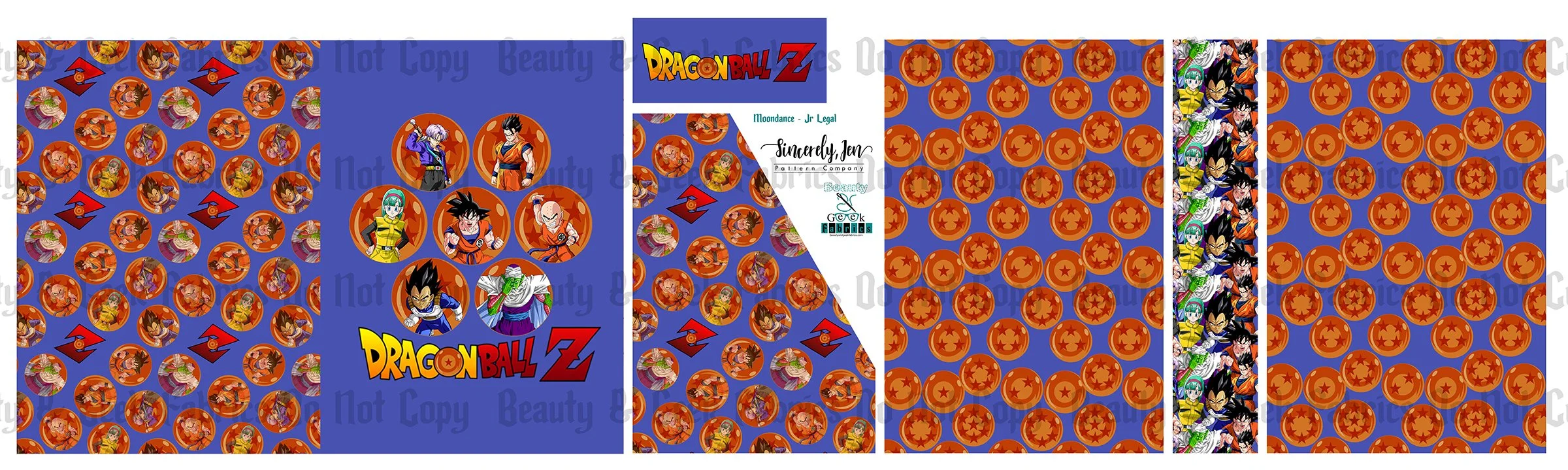 DBZ Moondance (8 options) - Cut N Sew - Past Print Preorder