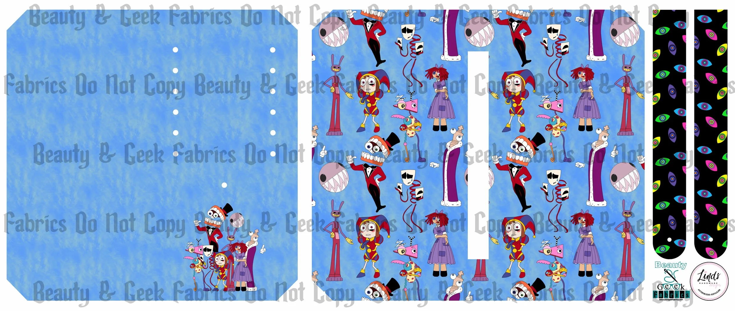 Digital Circus Purse Pals (2 Options) - Cut N Sew - Preorder