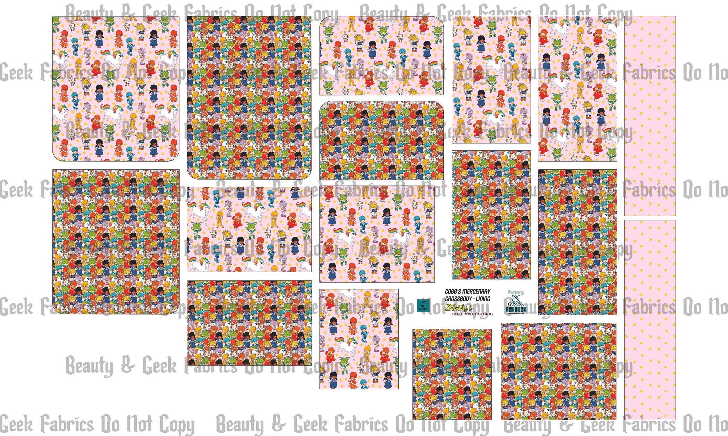 Rainbow Girl Cobb's Lining Only - Cut N Sew - Past Print Preorder