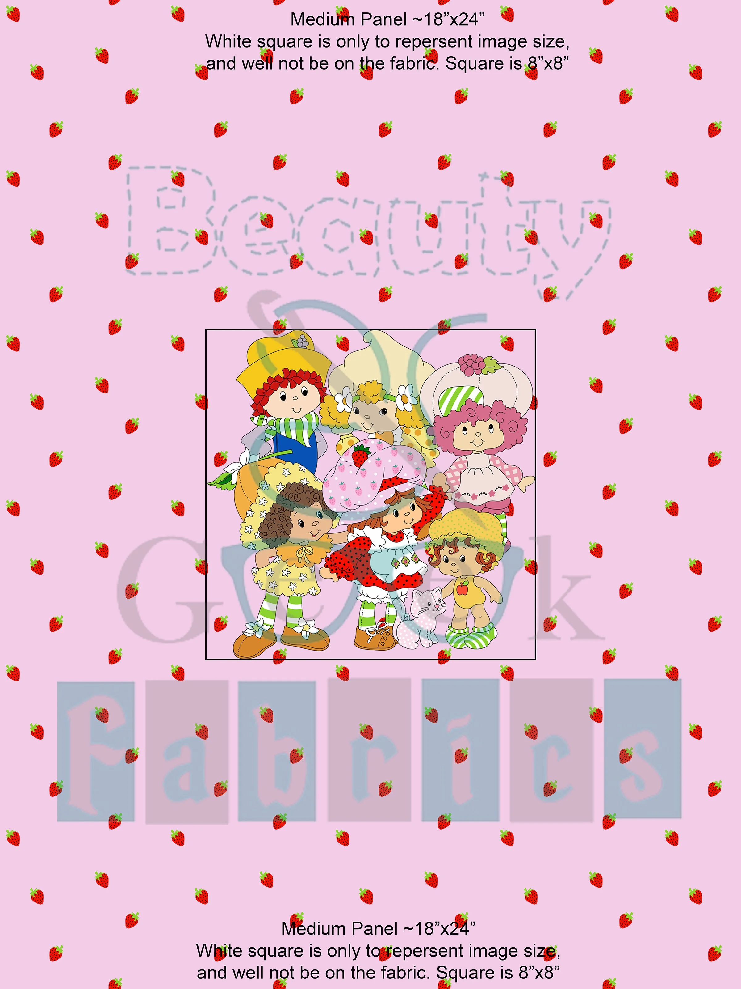 Strawberry Girl Panel Past Print Preorder