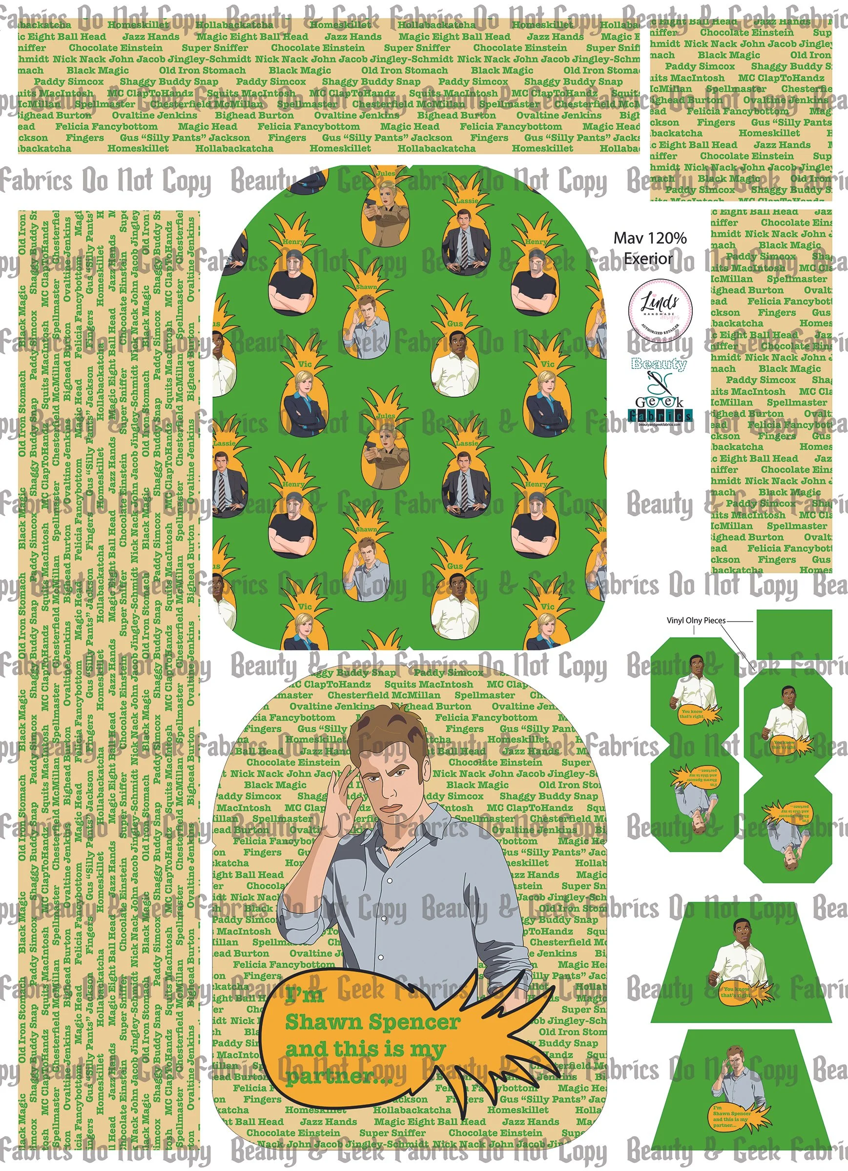 Fake Psychic Mav Pack Exterior Only - Cut N Sew - Past Print Preorder