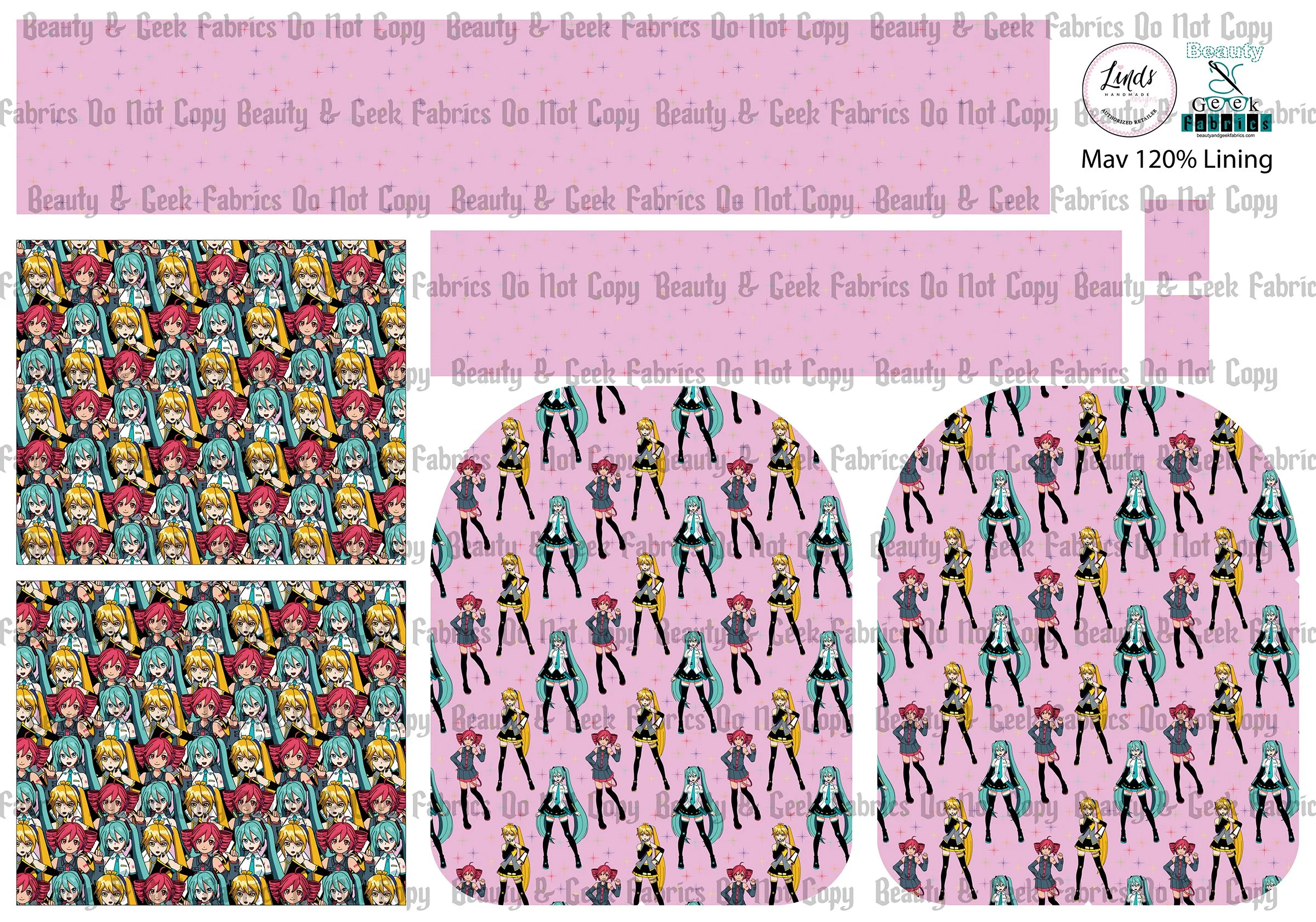 Digital Voices Mav Pack Lining Only - Cut N Sew - Preorder