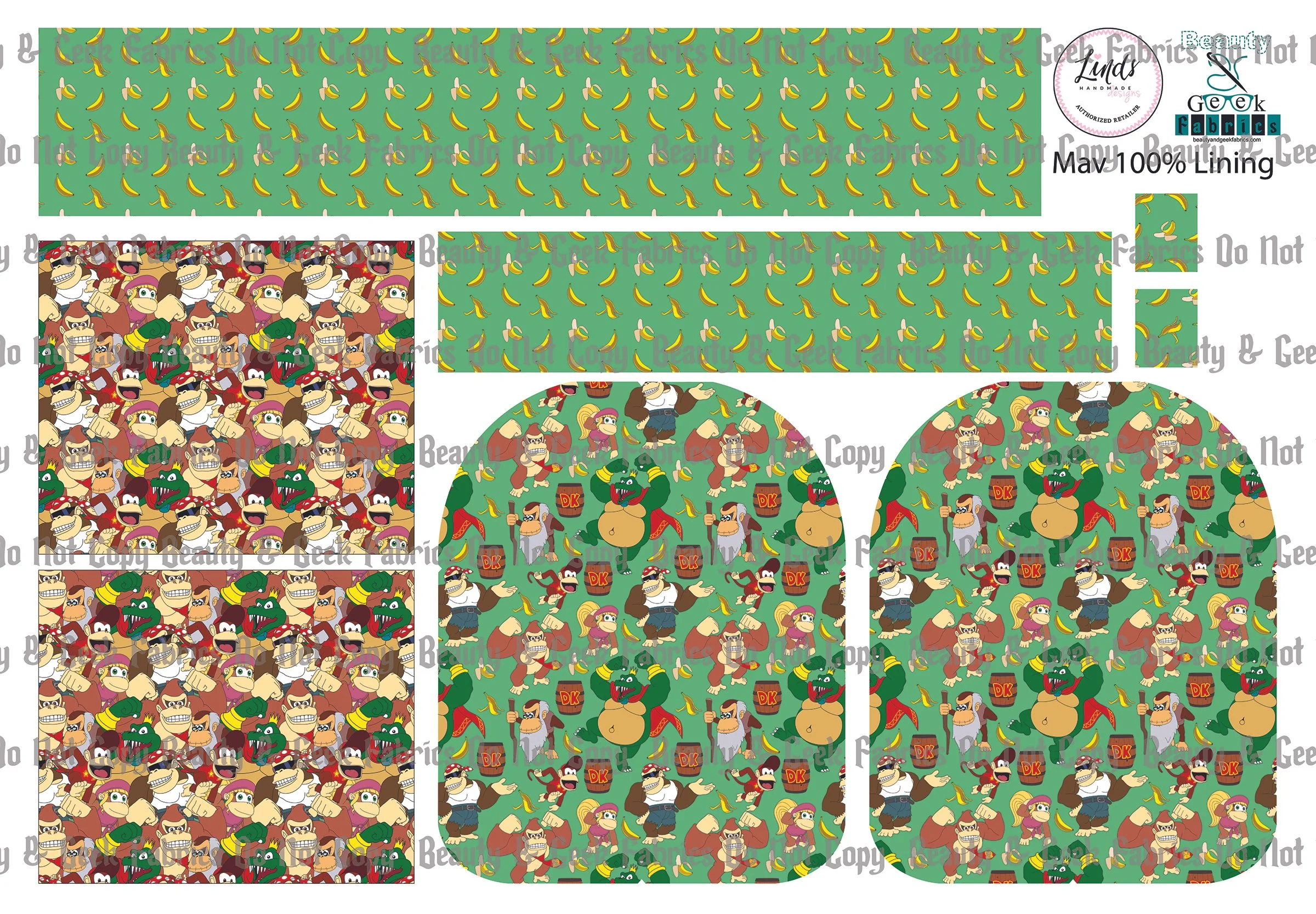DK Mav Pack Lining Only - Cut N Sew - Past Print Preorder