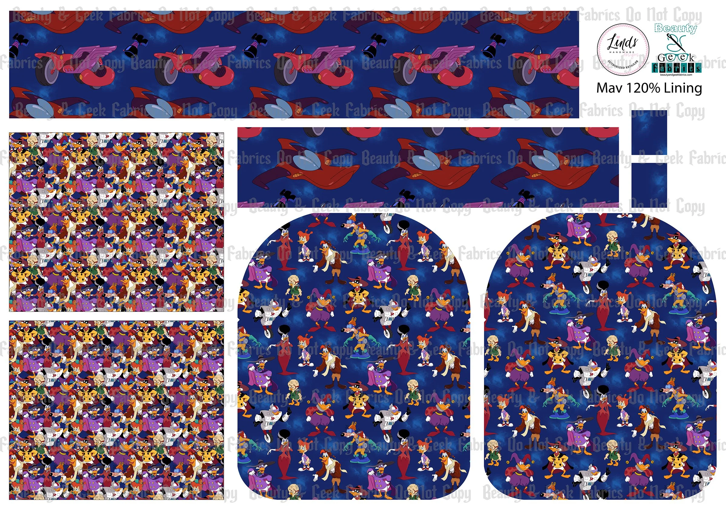 Terror That Flaps Mav Pack Lining Only - Cut N Sew - Past Print Preorder