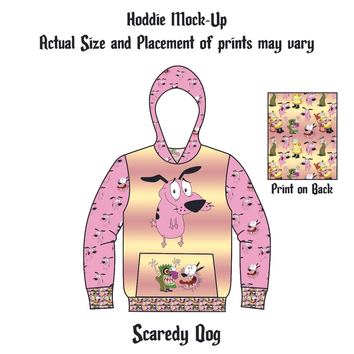 Made to Order Hoodie - Scaredy Dog